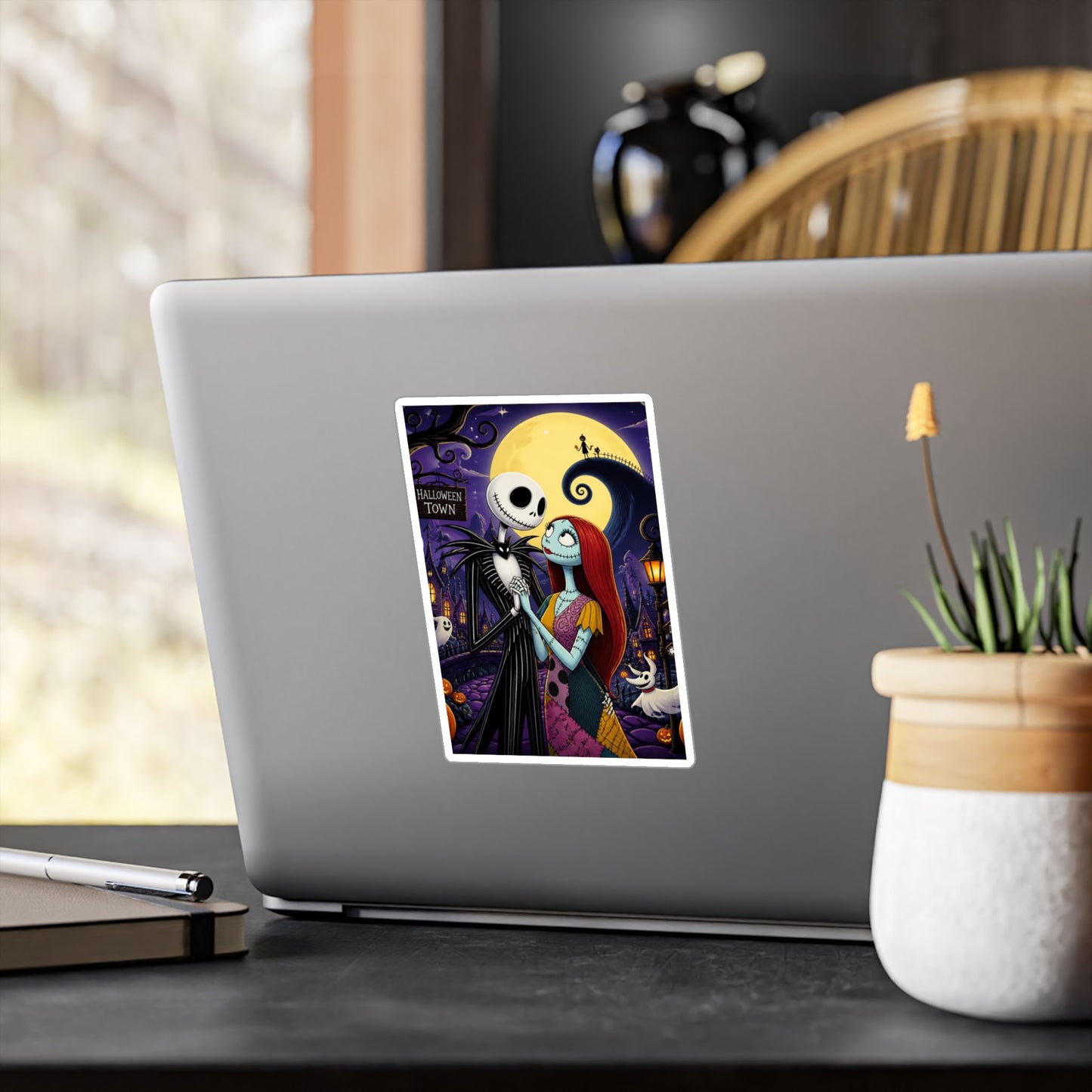 Nightmare Before Christmas Vinyl Decal — Jack & Sally Kiss-Cut Sticker