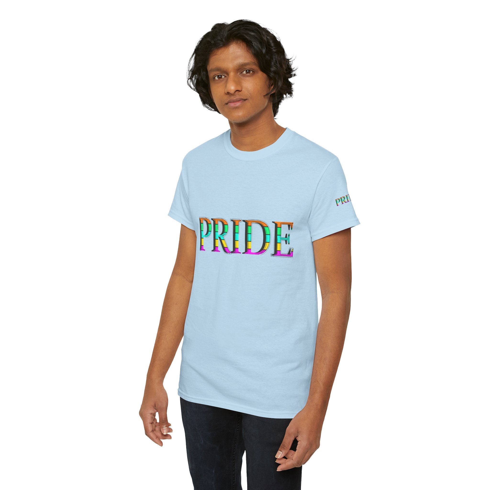Pride Rainbow Text Tee | LGBTQ+ Pride Shirt