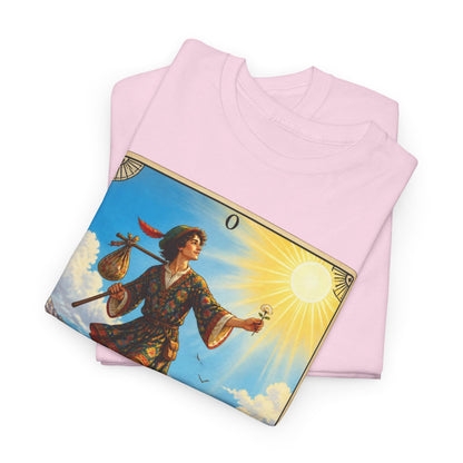The Fool Tarot Card T‑Shirt — Vintage Major Arcana Graphic Tee