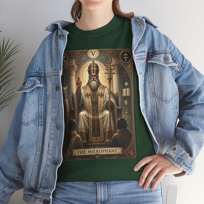 Tarot Hierophant T-Shirt — Spiritual Tarot Card Tee