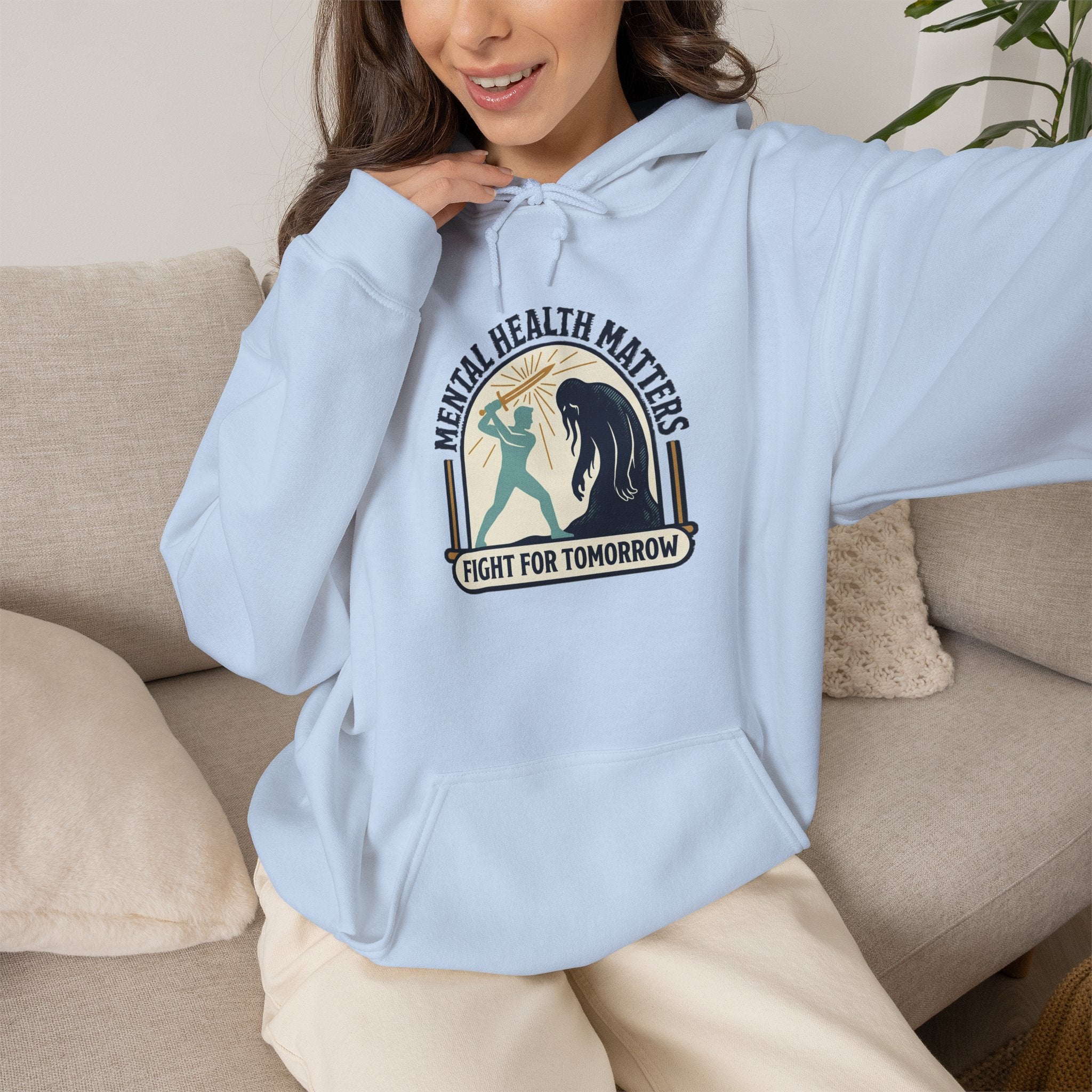 Mental Health Matters Hoodie | Wear Green, Awareness Ribbon, Self-Care
