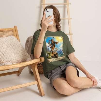 The Fool Tarot Card T‑Shirt — Vintage Major Arcana Graphic Tee