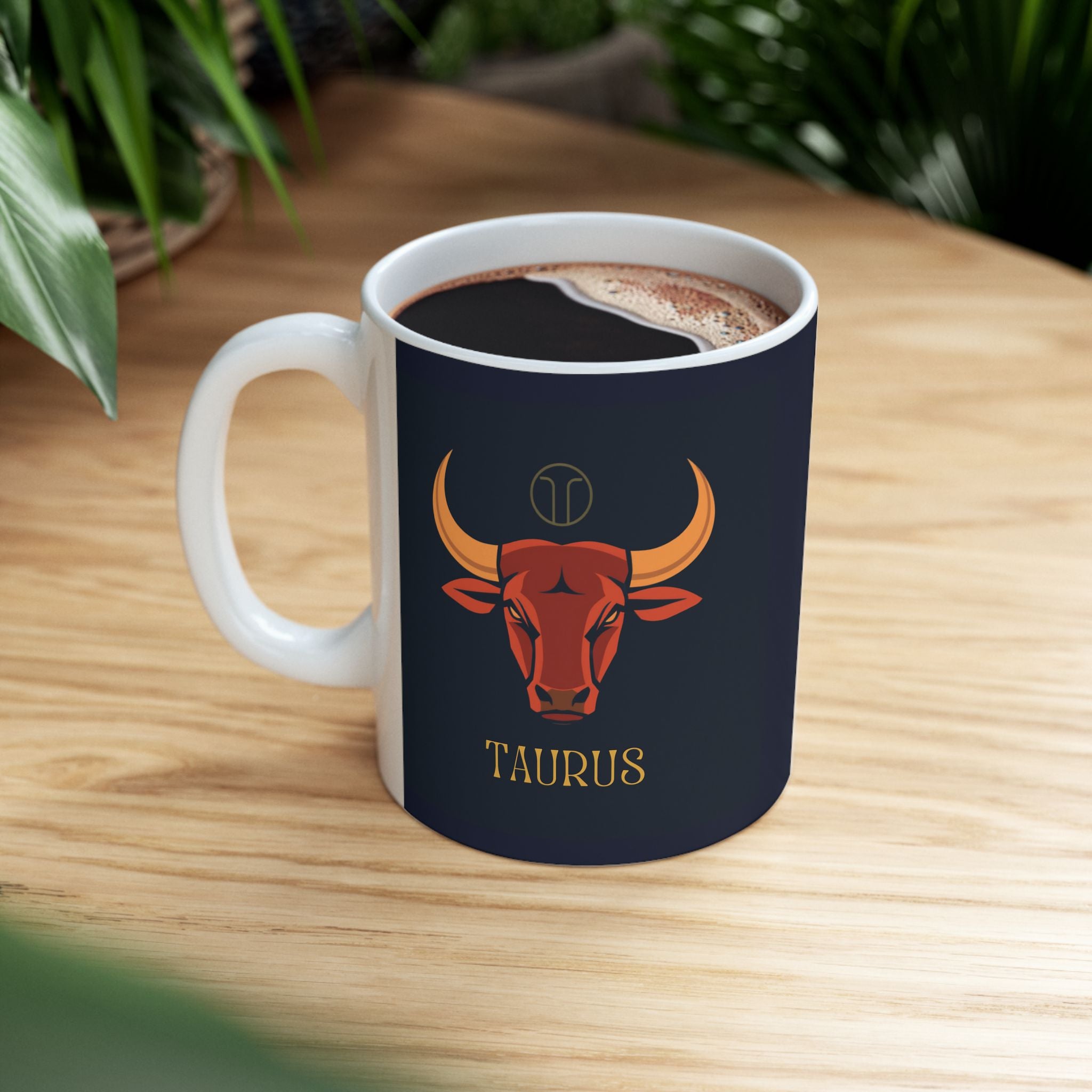 Astrology Taurus Ceramic Mug – Zodiac Bull Horoscope Coffee Cup (11oz, 15oz)