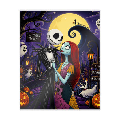 Nightmare Before Christmas Vinyl Decal — Jack & Sally Kiss-Cut Sticker