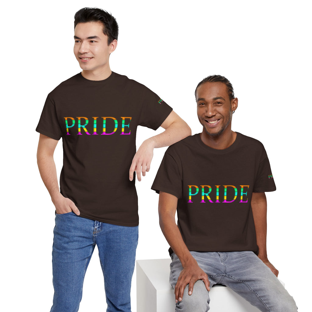 Pride Rainbow Text Tee | LGBTQ+ Pride Shirt