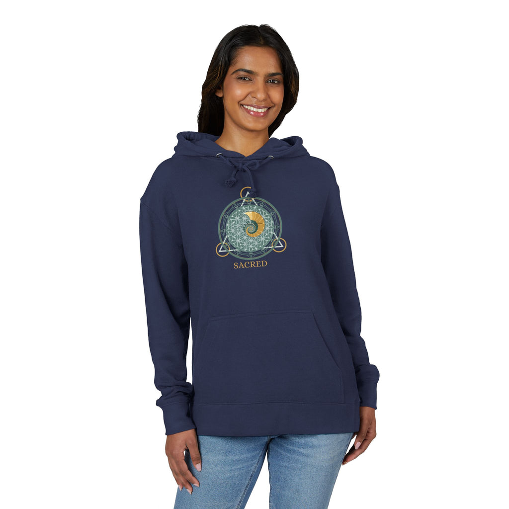 Geometric Mandala Nautilus Hoodie | Geometric Mandala, Crescent Moon