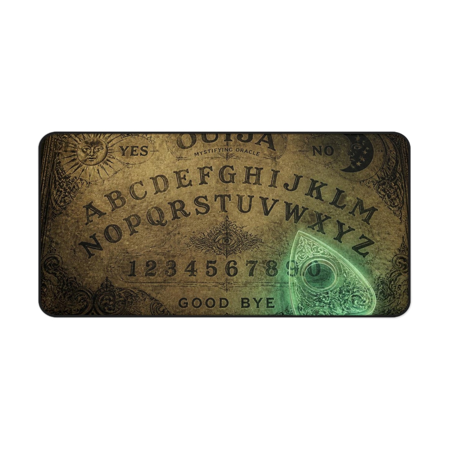 Ouija Board Desk Mat – Vintage Spirit Board Mouse Pad