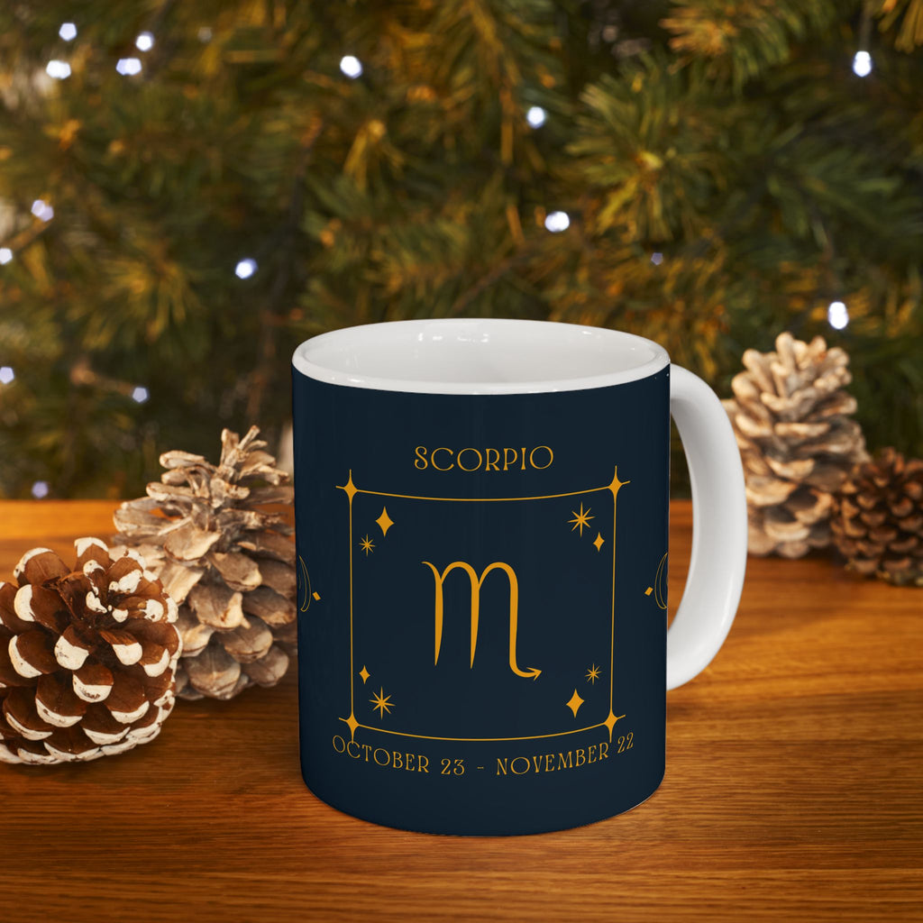 Scorpio Zodiac Ceramic Mug – Scorpio Zodiac Astrology Coffee Cup