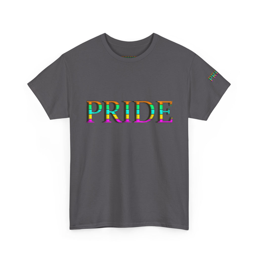 Pride Rainbow Text Tee | LGBTQ+ Pride Shirt