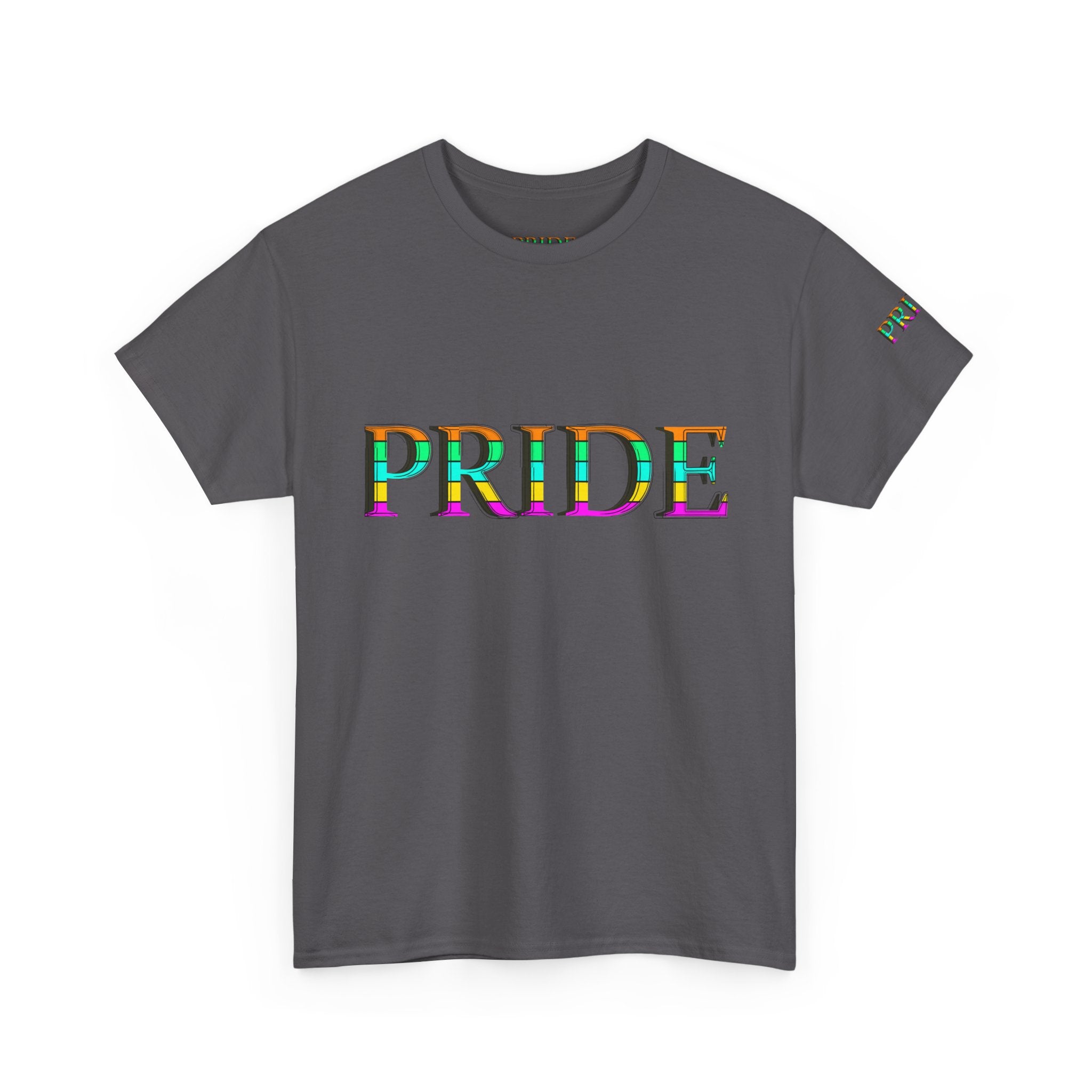Pride Rainbow Text Tee | LGBTQ+ Pride Shirt