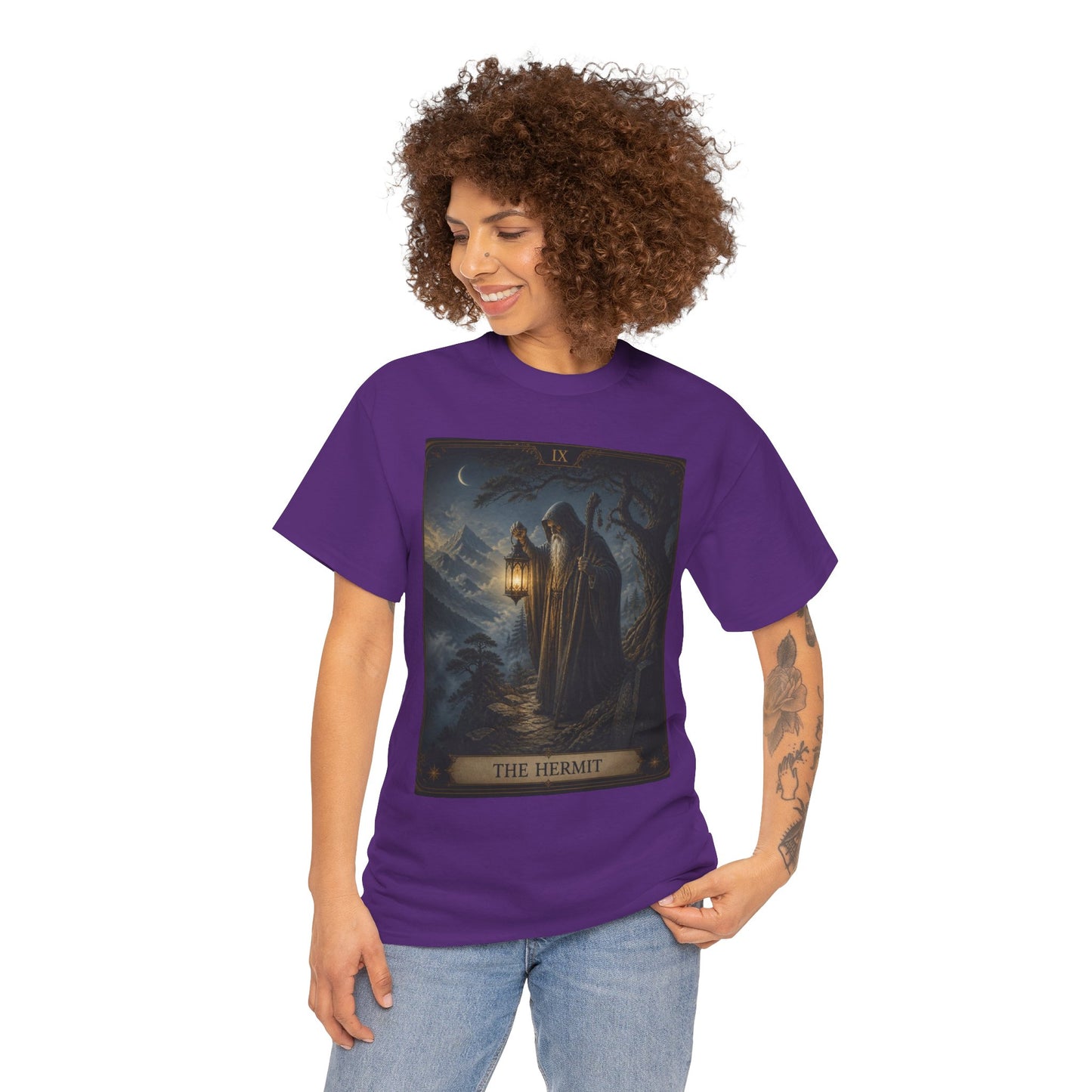 Tarot 'The Hermit' T-Shirt – Mystic Lantern Card Tee