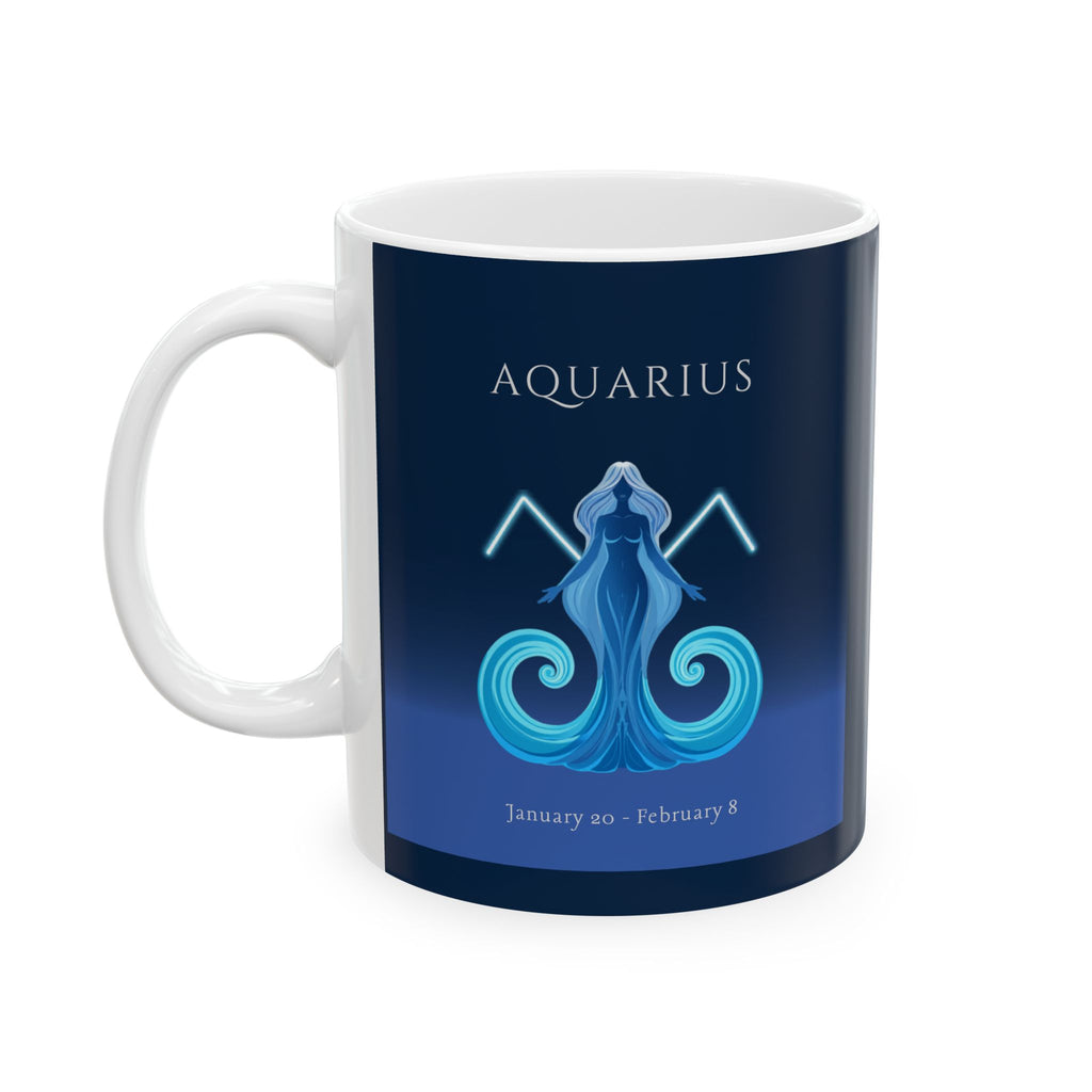 Aquarius Zodiac Ceramic Mug – Zodiac Coffee Cup