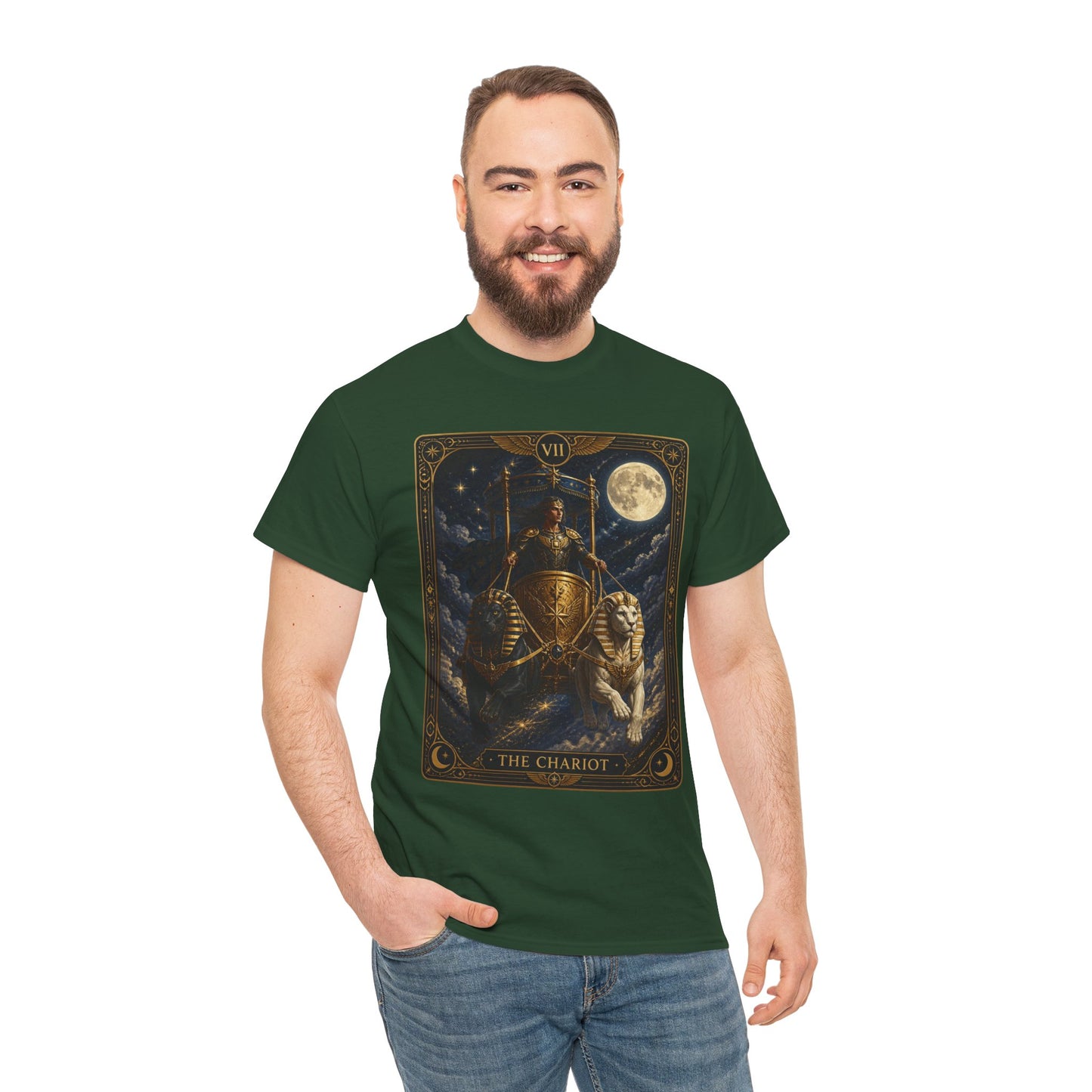 The Chariot Tarot T-Shirt — Vintage Occult Illustration Tee