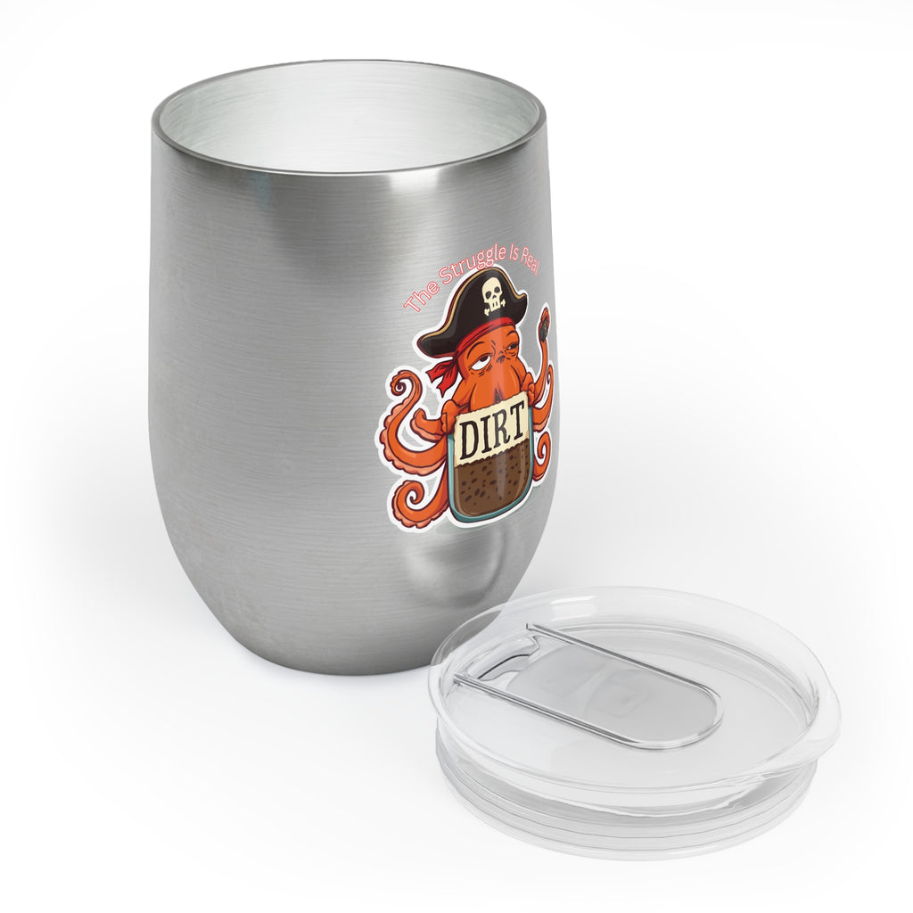 Pirate Octopus Chill Wine Tumbler