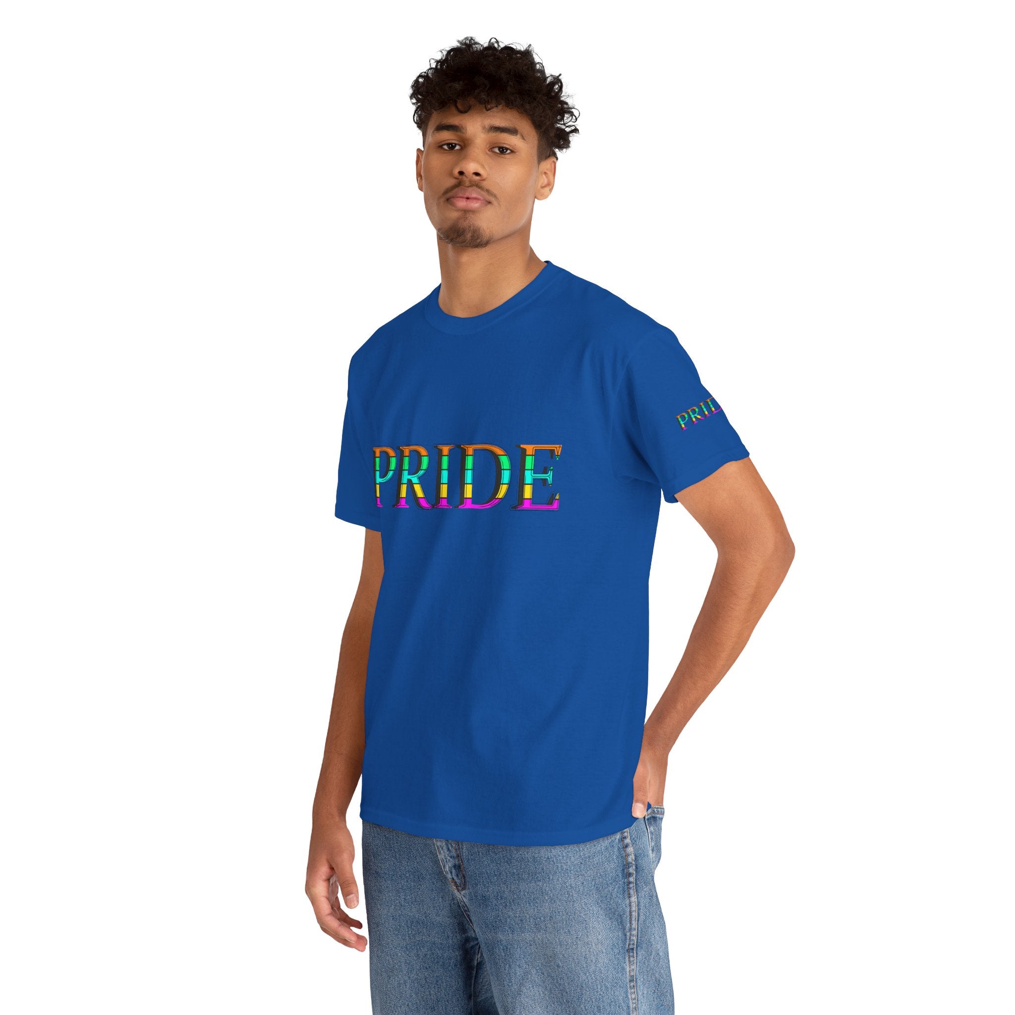Pride Rainbow Text Tee | LGBTQ+ Pride Shirt