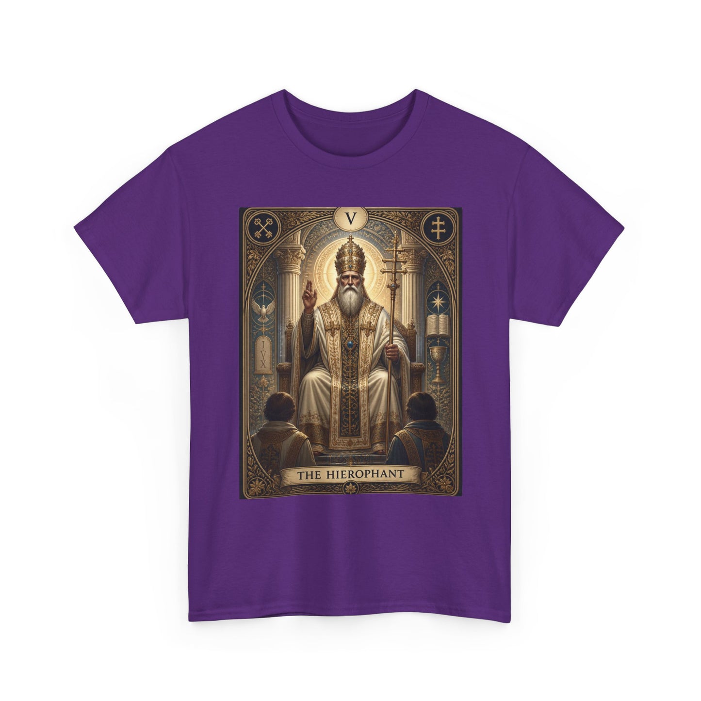 Tarot Hierophant T-Shirt — Spiritual Tarot Card Tee