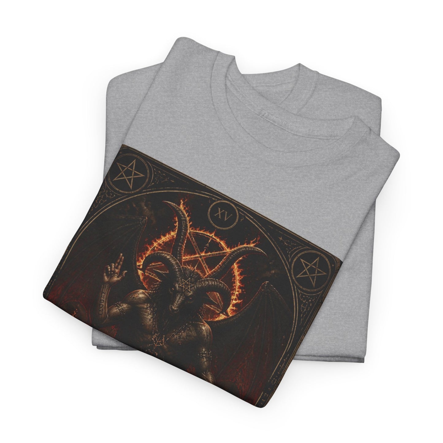 The Devil Tarot T‑Shirt — Occult Gothic Tarot Card Tee