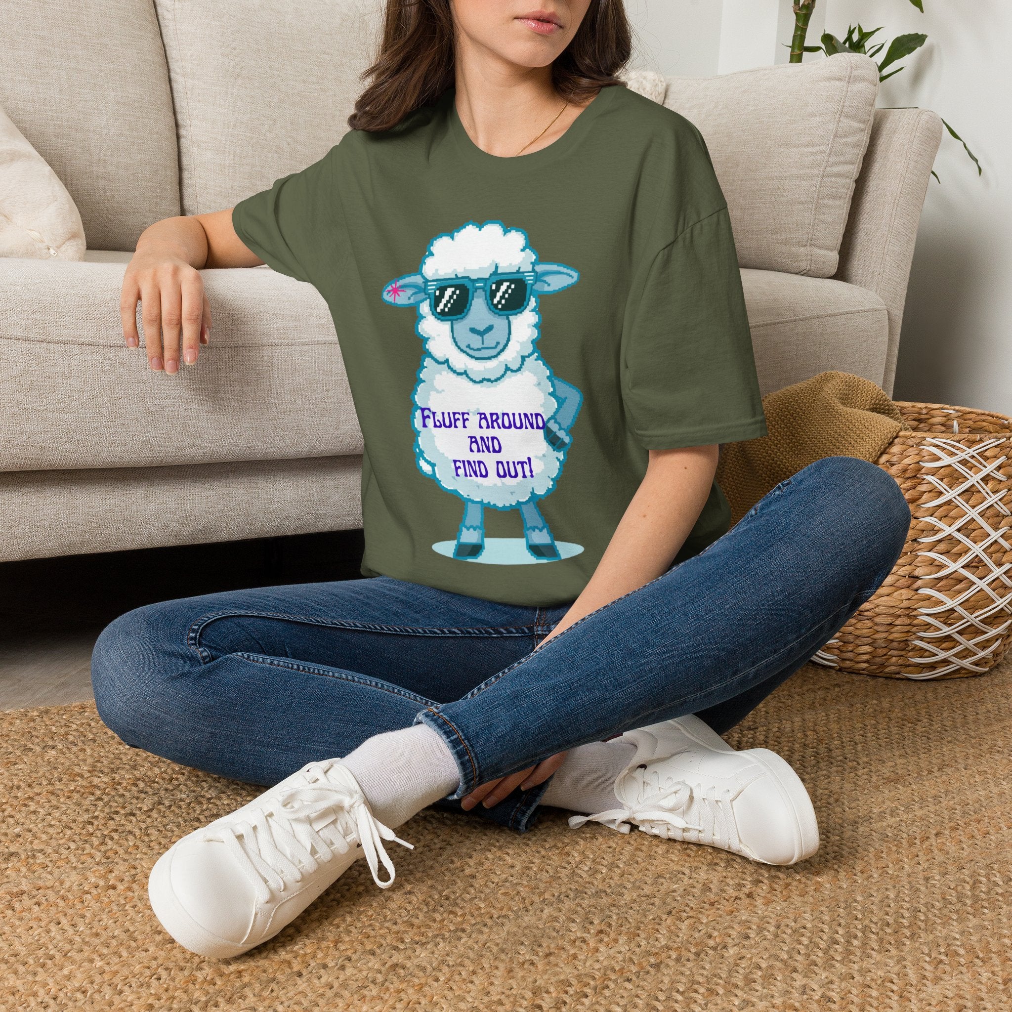 Sassy Sheep T-Shirt — Fluff Around and Find Out Graphic Tee