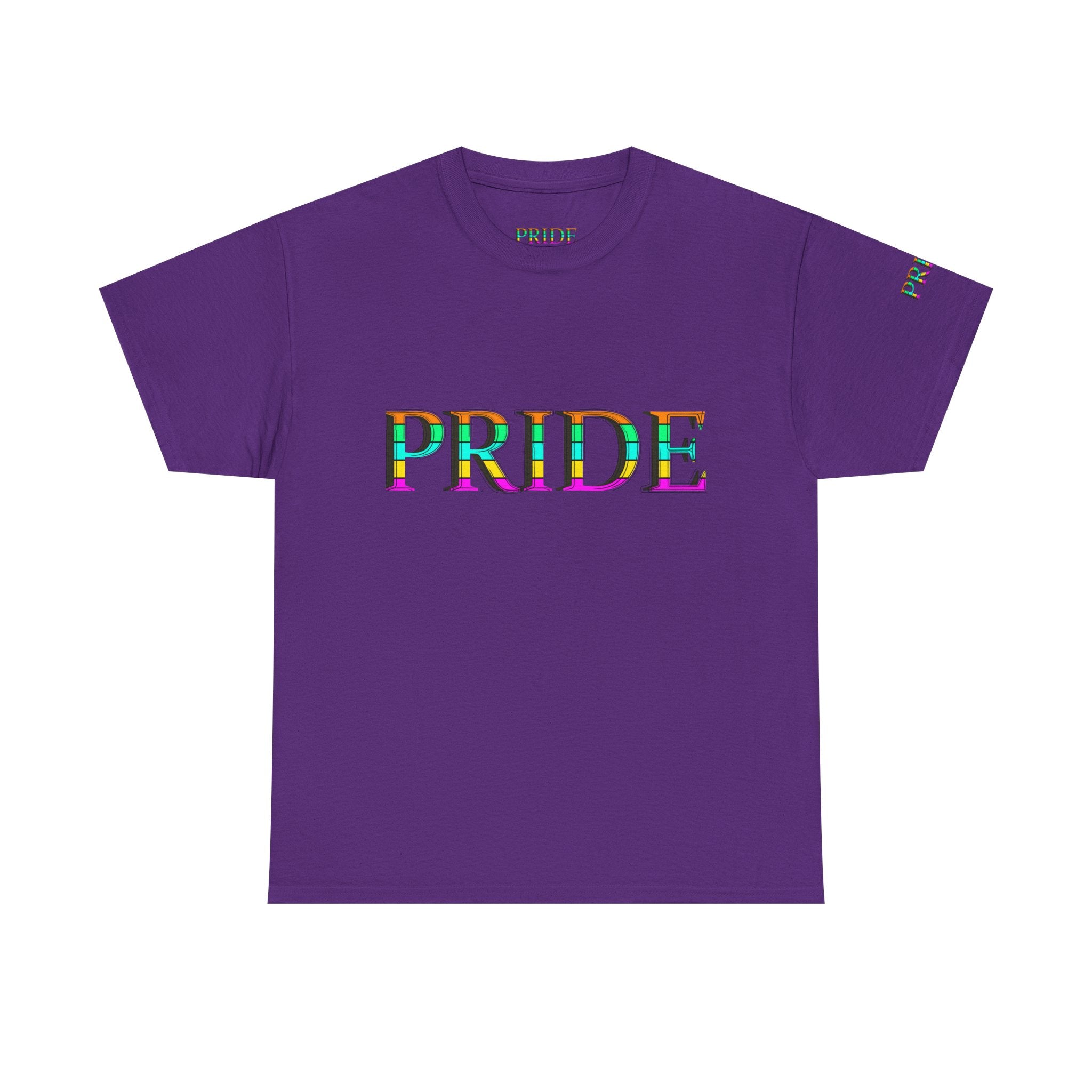 Pride Rainbow Text Tee | LGBTQ+ Pride Shirt