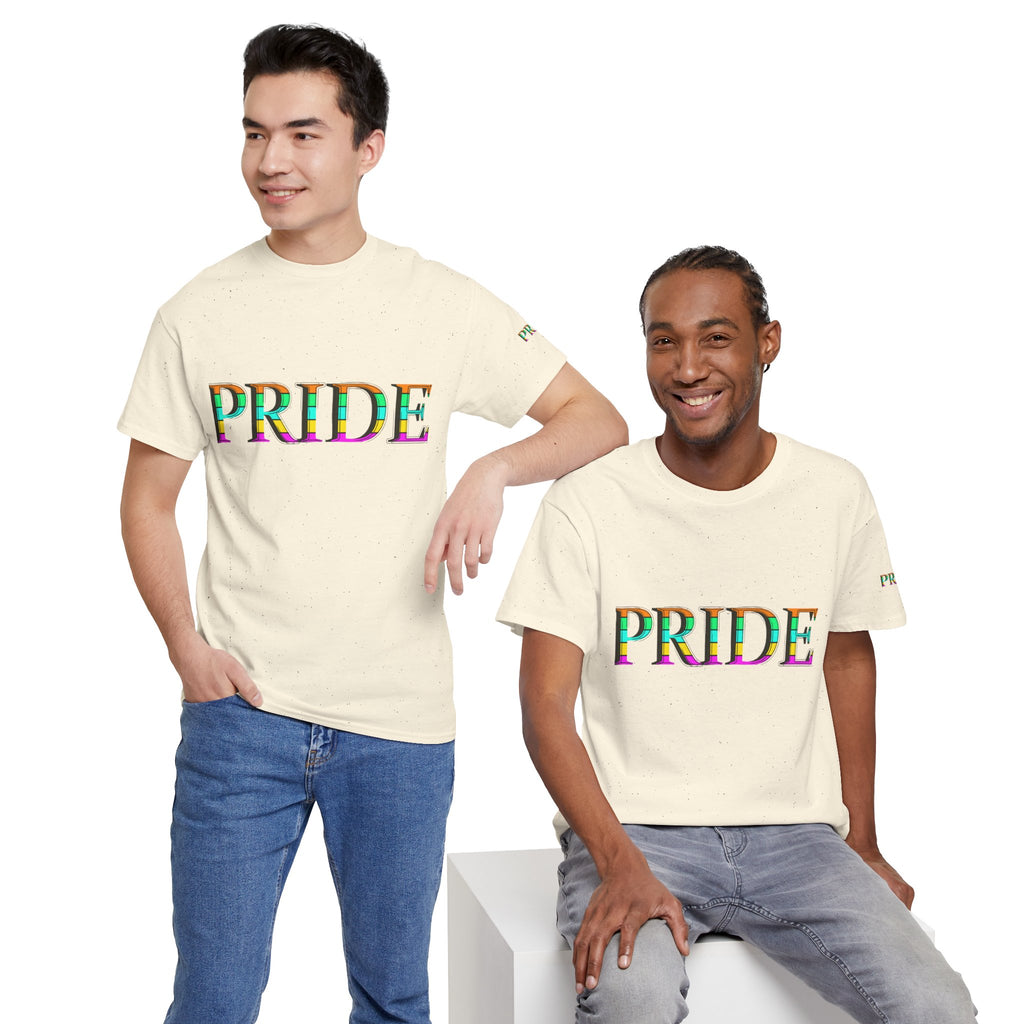 Pride Rainbow Text Tee | LGBTQ+ Pride Shirt