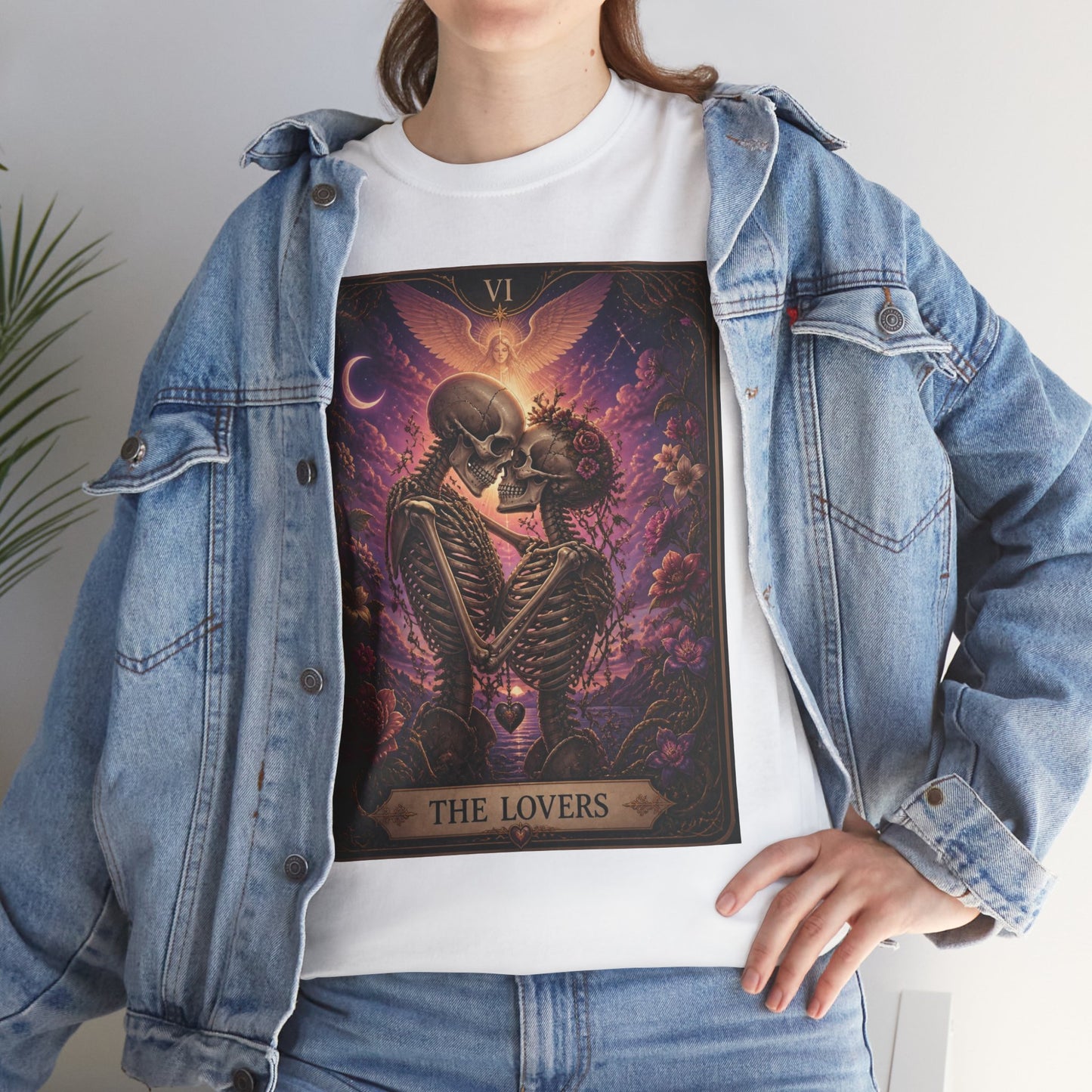 Tarot 'The Lovers' Skeleton Kiss Tee