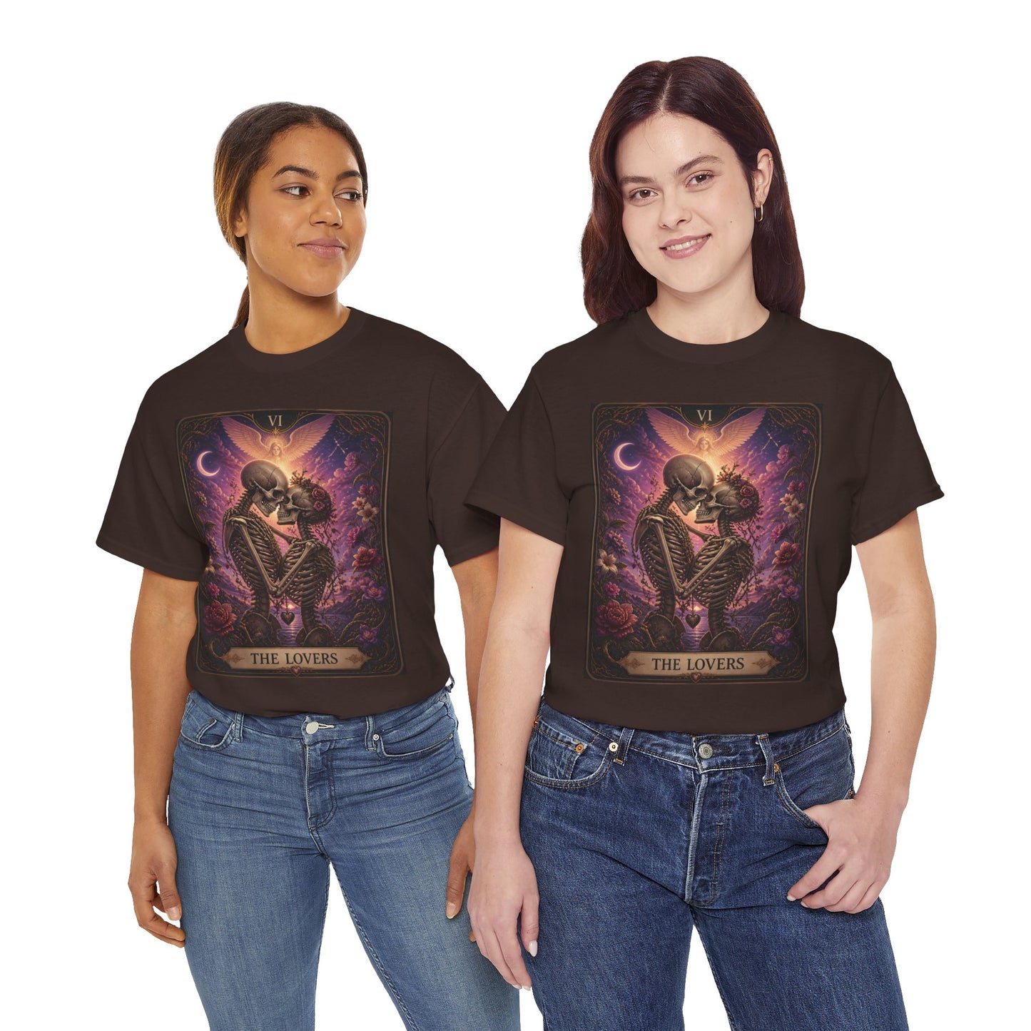 Tarot 'The Lovers' Skeleton Kiss Tee