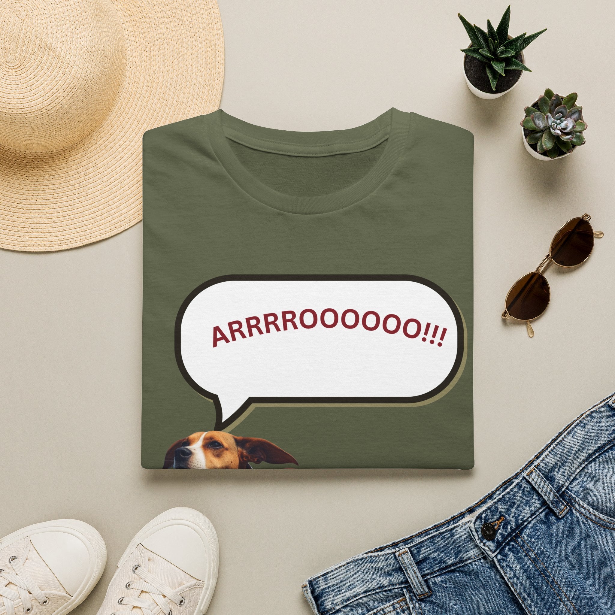 Beagle the Superdog 'ARRRROOOOO!!!' T‑Shirt