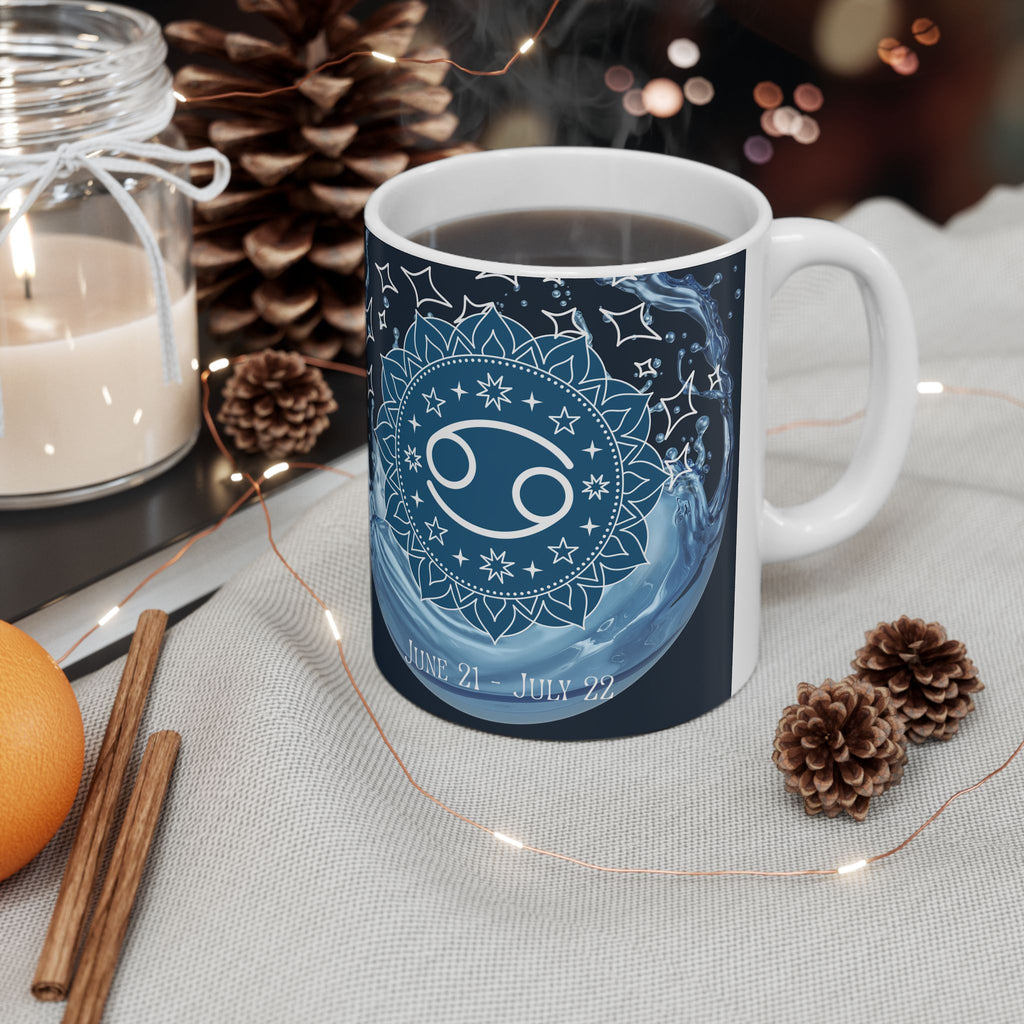 Cancer Zodiac Ceramic Mug — Cancer Zodiac Astrology Coffee Cup (11oz/15oz)