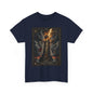 Tarot The Tower T-Shirt — Gothic Lightning Tarot Card Tee