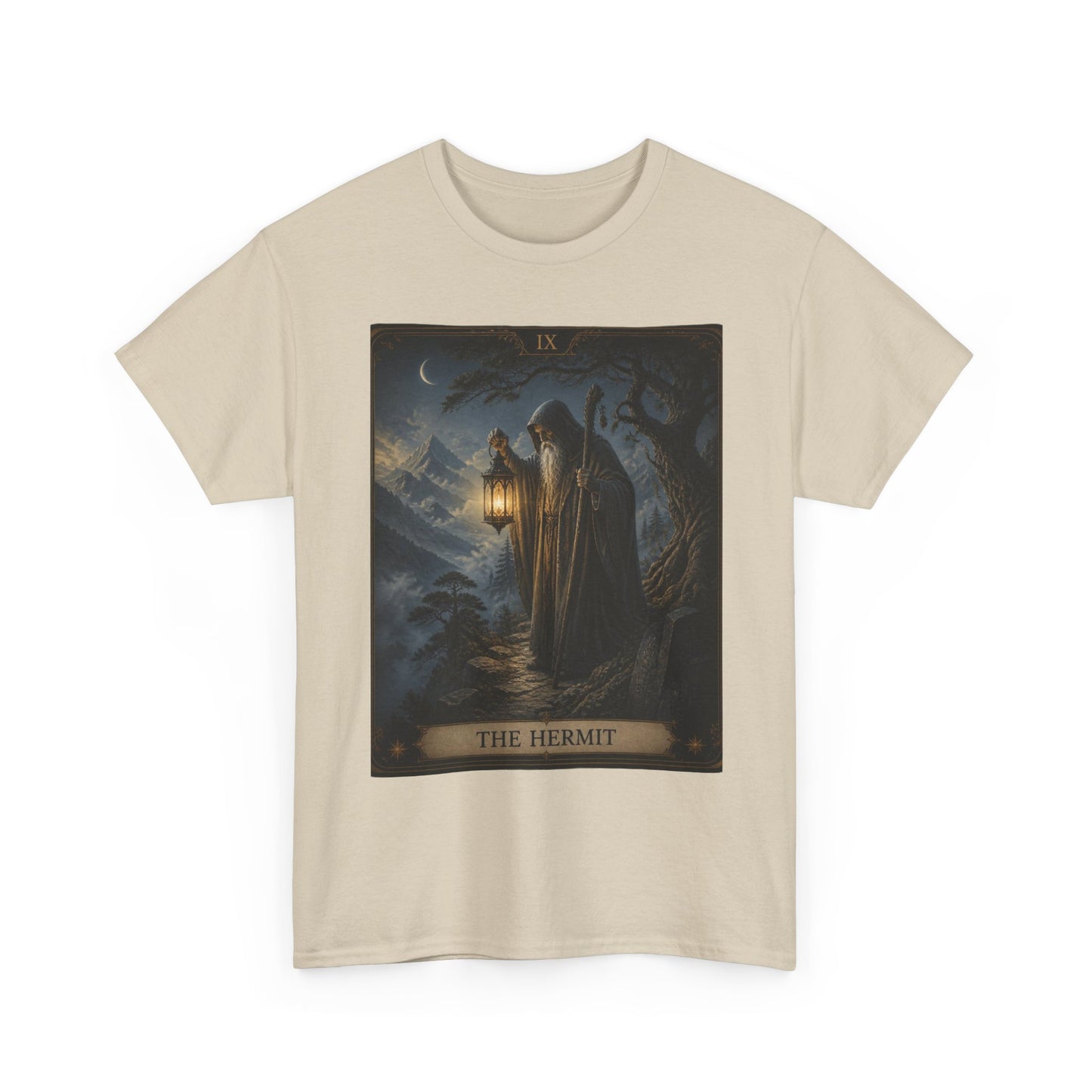 Tarot 'The Hermit' T-Shirt – Mystic Lantern Card Tee