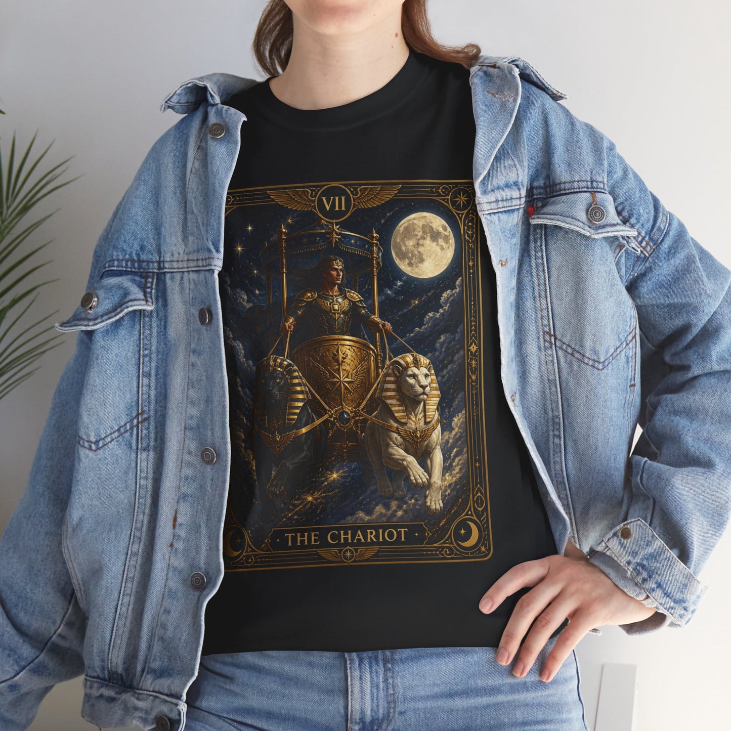 The Chariot Tarot T-Shirt — Vintage Occult Illustration Tee