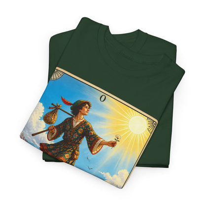 The Fool Tarot Card T‑Shirt — Vintage Major Arcana Graphic Tee