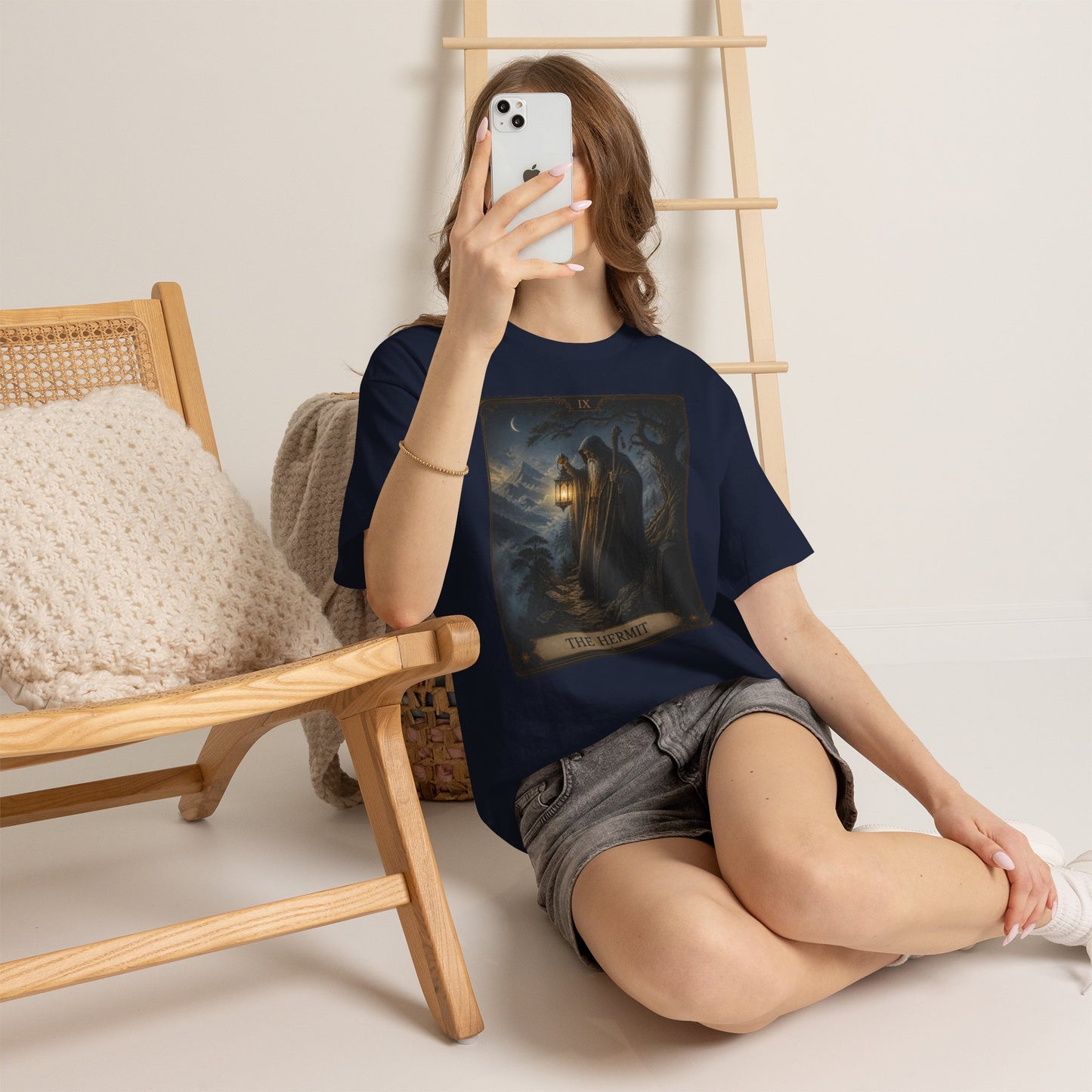 Tarot 'The Hermit' T-Shirt – Mystic Lantern Card Tee