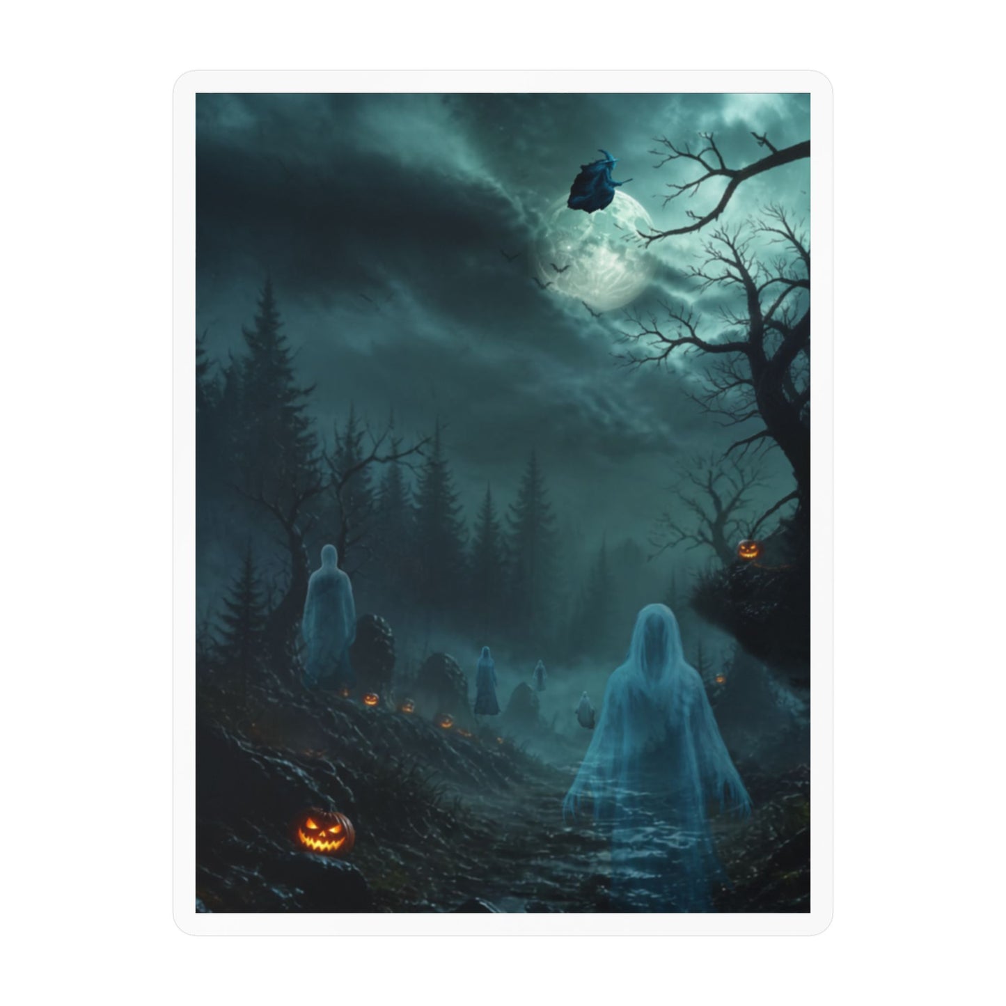 Haunted Night Kiss-Cut Vinyl Decal