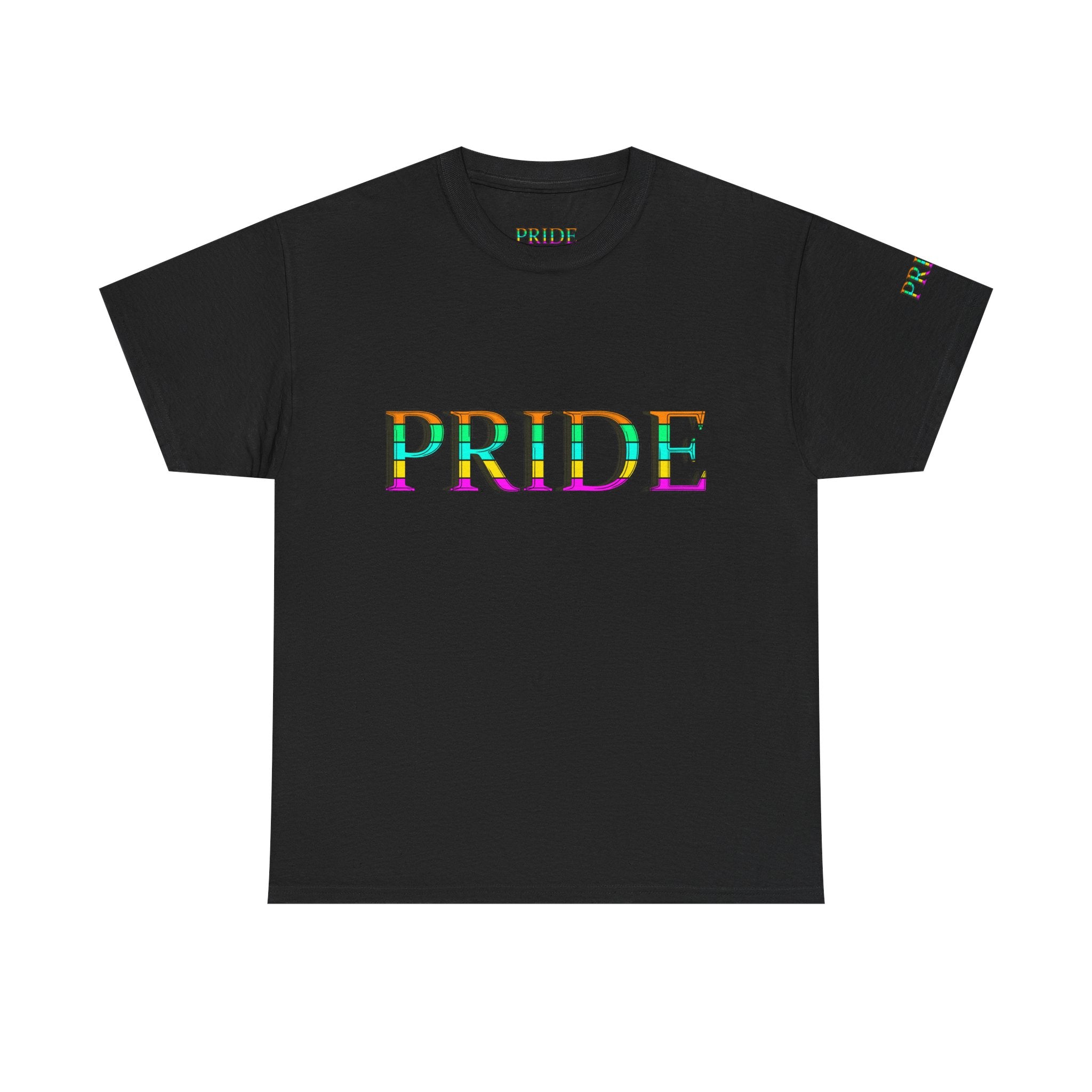 Pride Rainbow Text Tee | LGBTQ+ Pride Shirt
