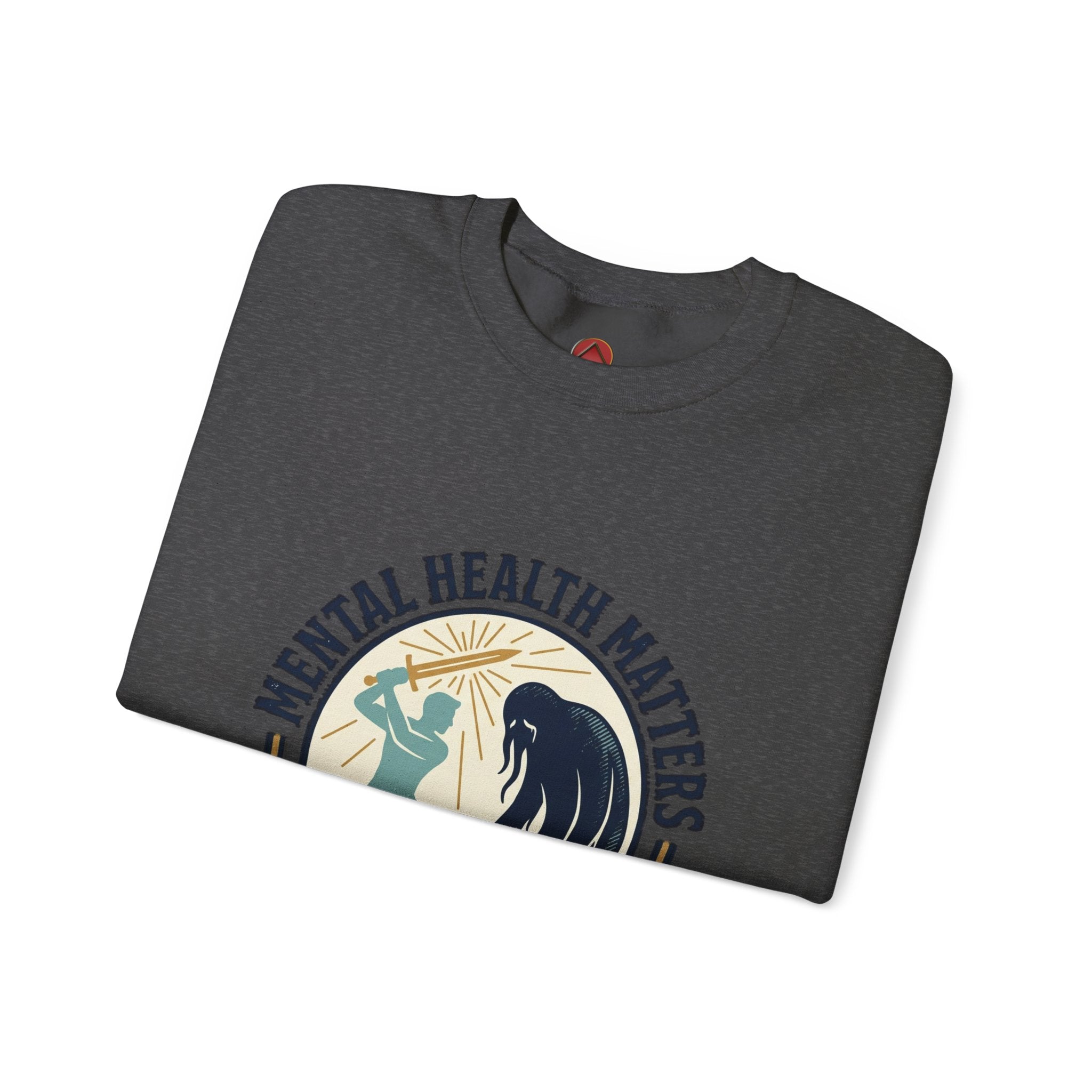Mental Health Matters Crewneck Sweatshirt | wear green, awareness ribbon