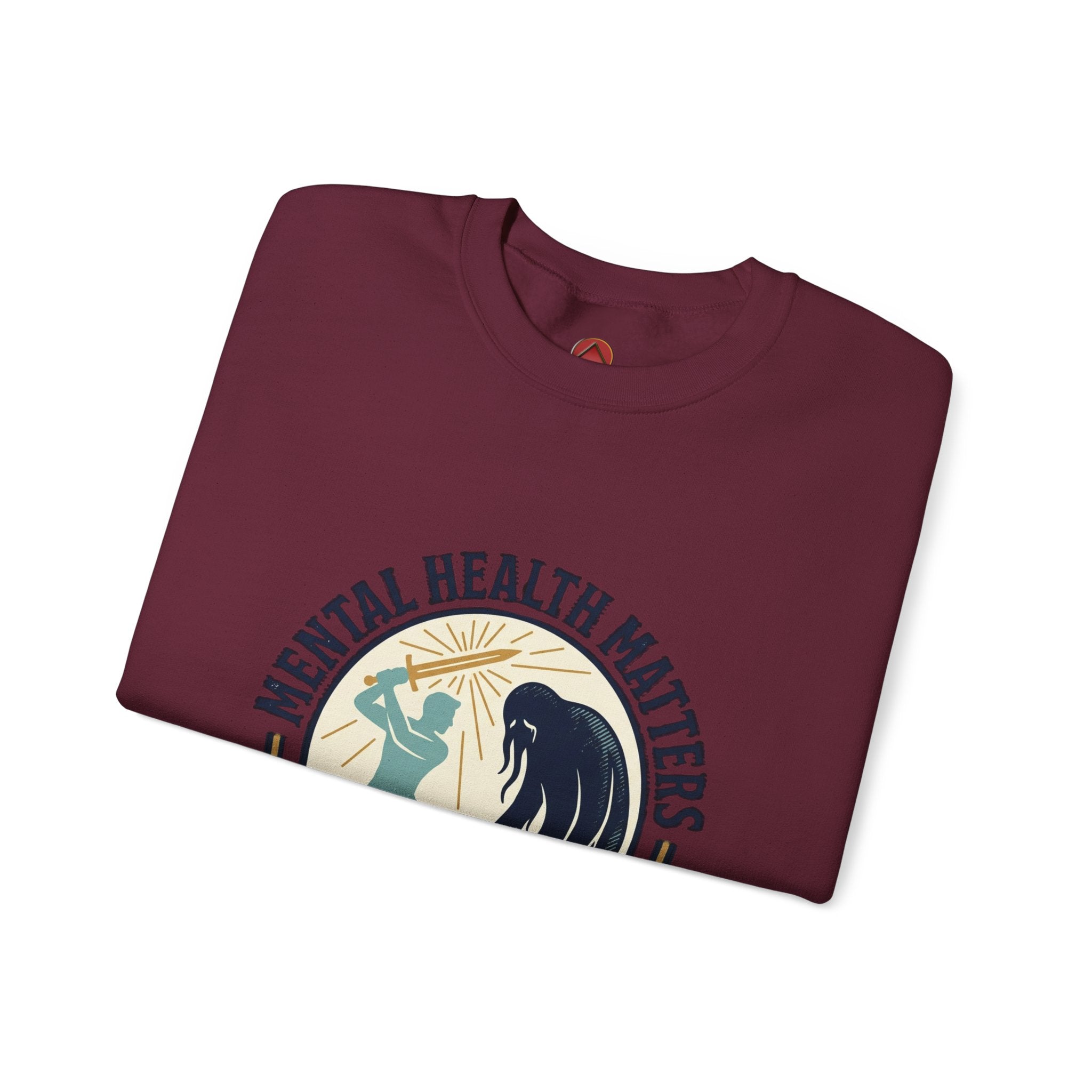 Mental Health Matters Crewneck Sweatshirt | wear green, awareness ribbon