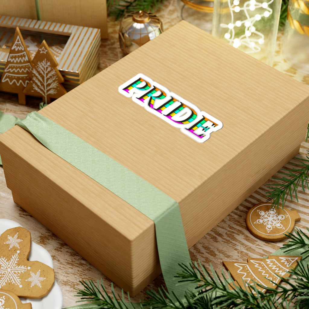 Pride Rainbow Lettering Kiss-Cut Sticker