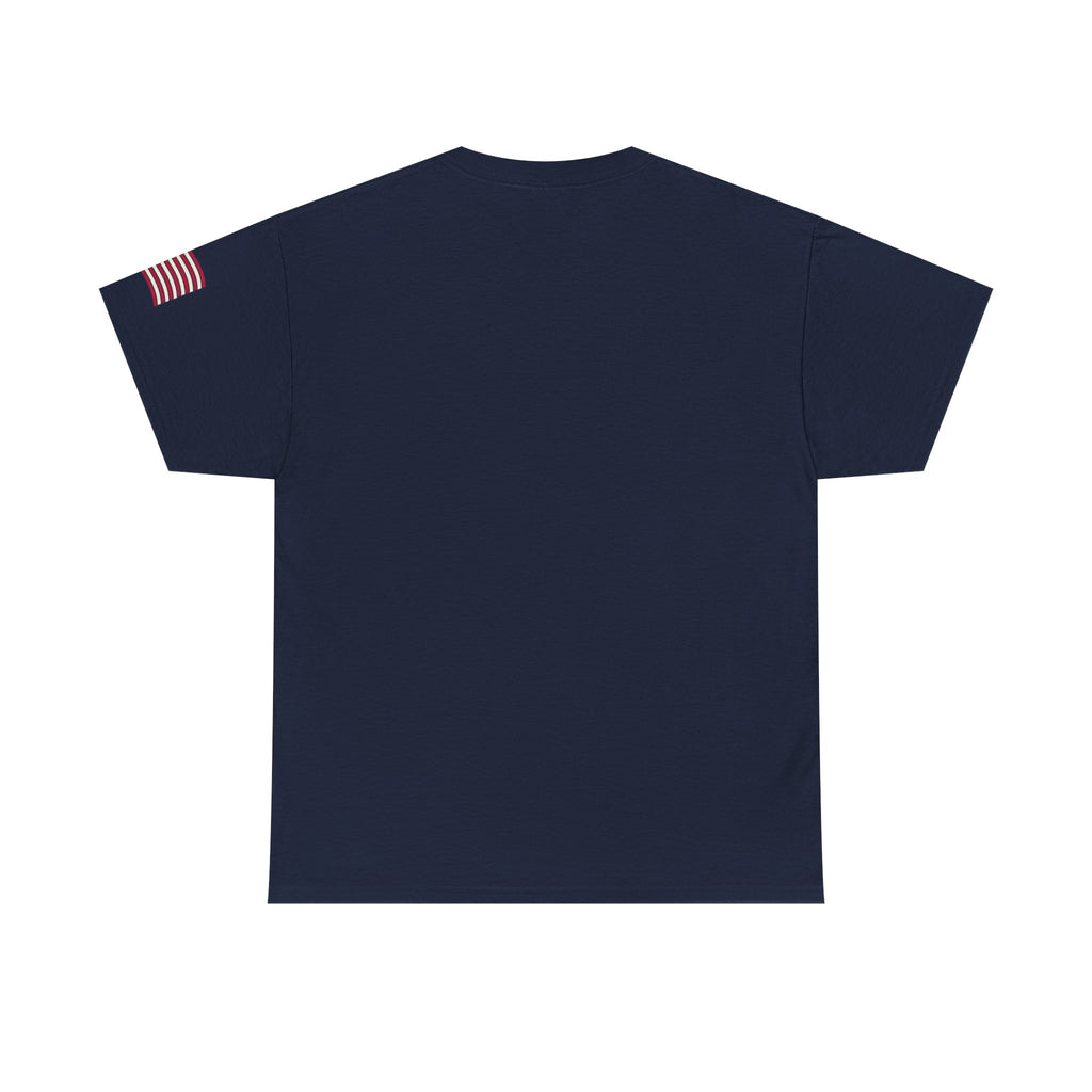 Uncle Sam pointing with American flag background Tee | Your Leaders Are Liars design