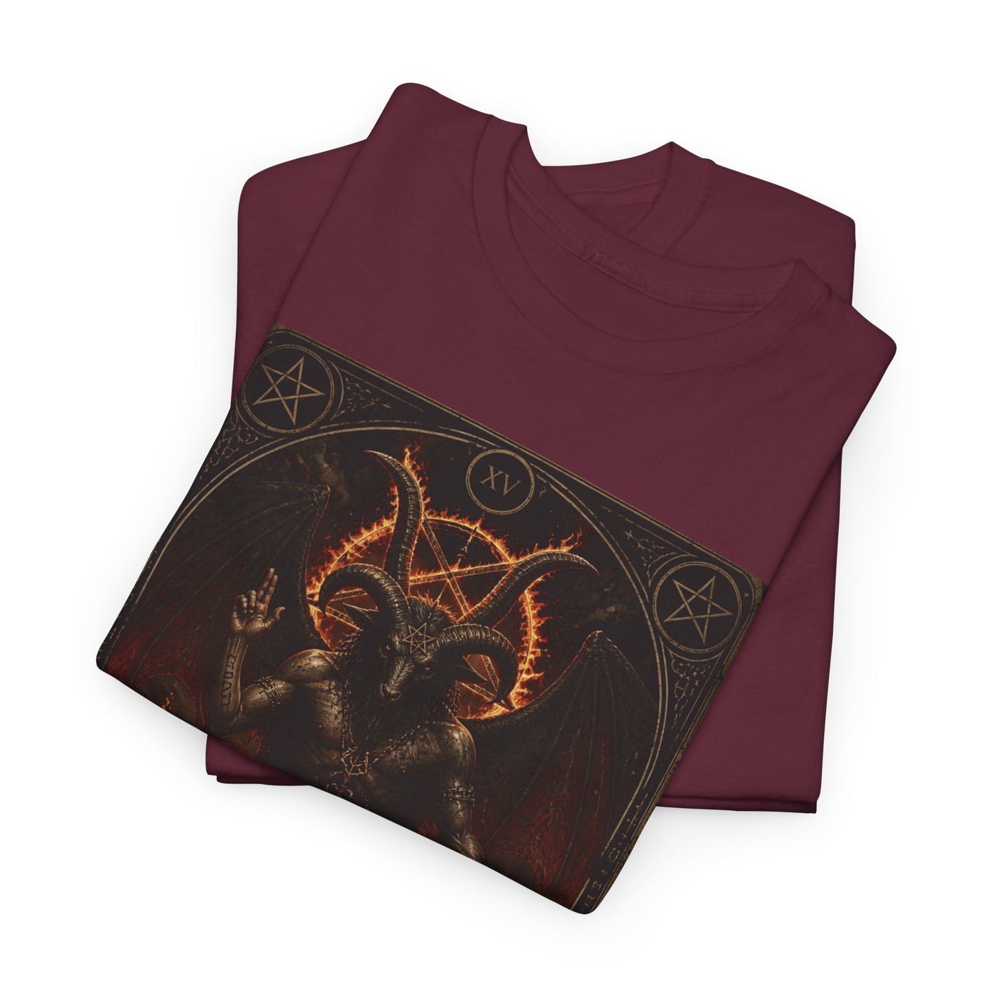 The Devil Tarot T‑Shirt — Occult Gothic Tarot Card Tee