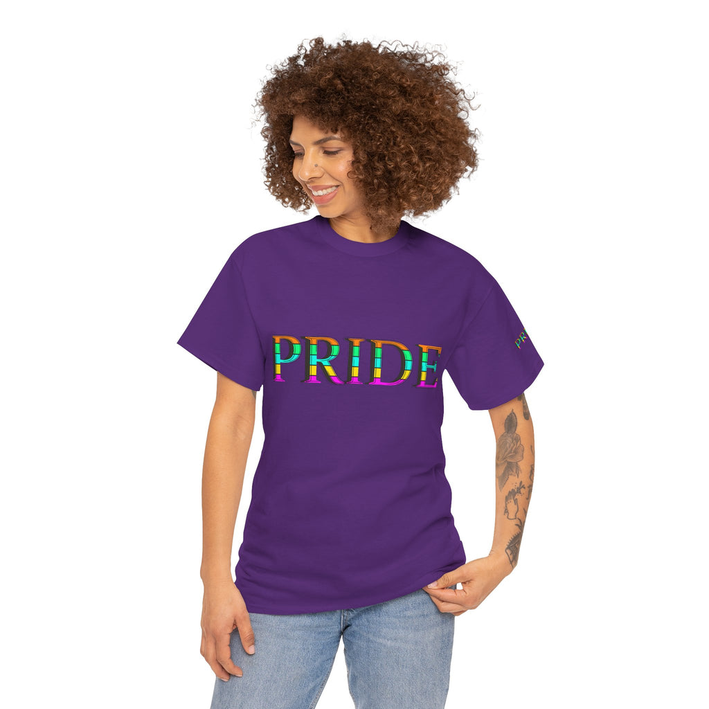 Pride Rainbow Text Tee | LGBTQ+ Pride Shirt