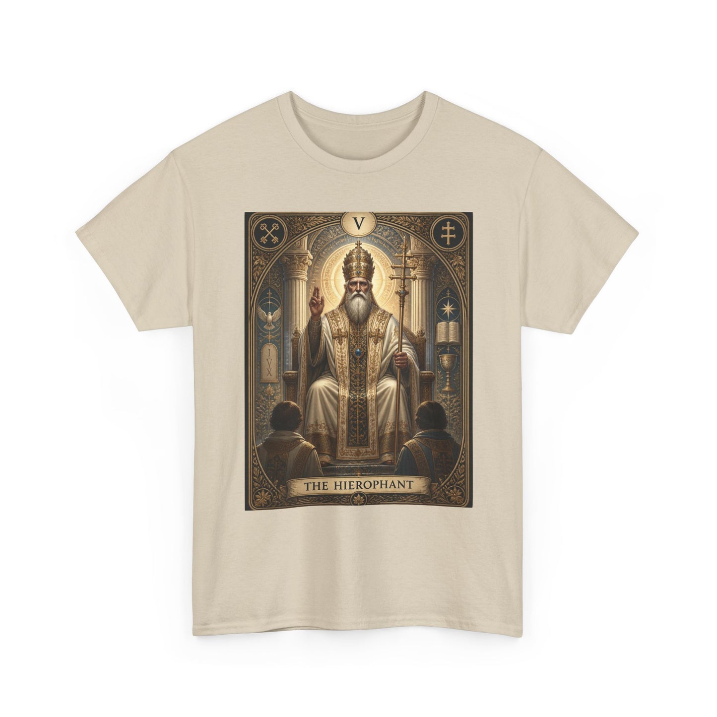 Tarot Hierophant T-Shirt — Spiritual Tarot Card Tee