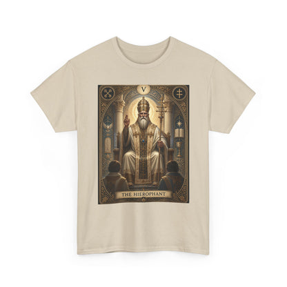 Tarot Hierophant T-Shirt — Spiritual Tarot Card Tee