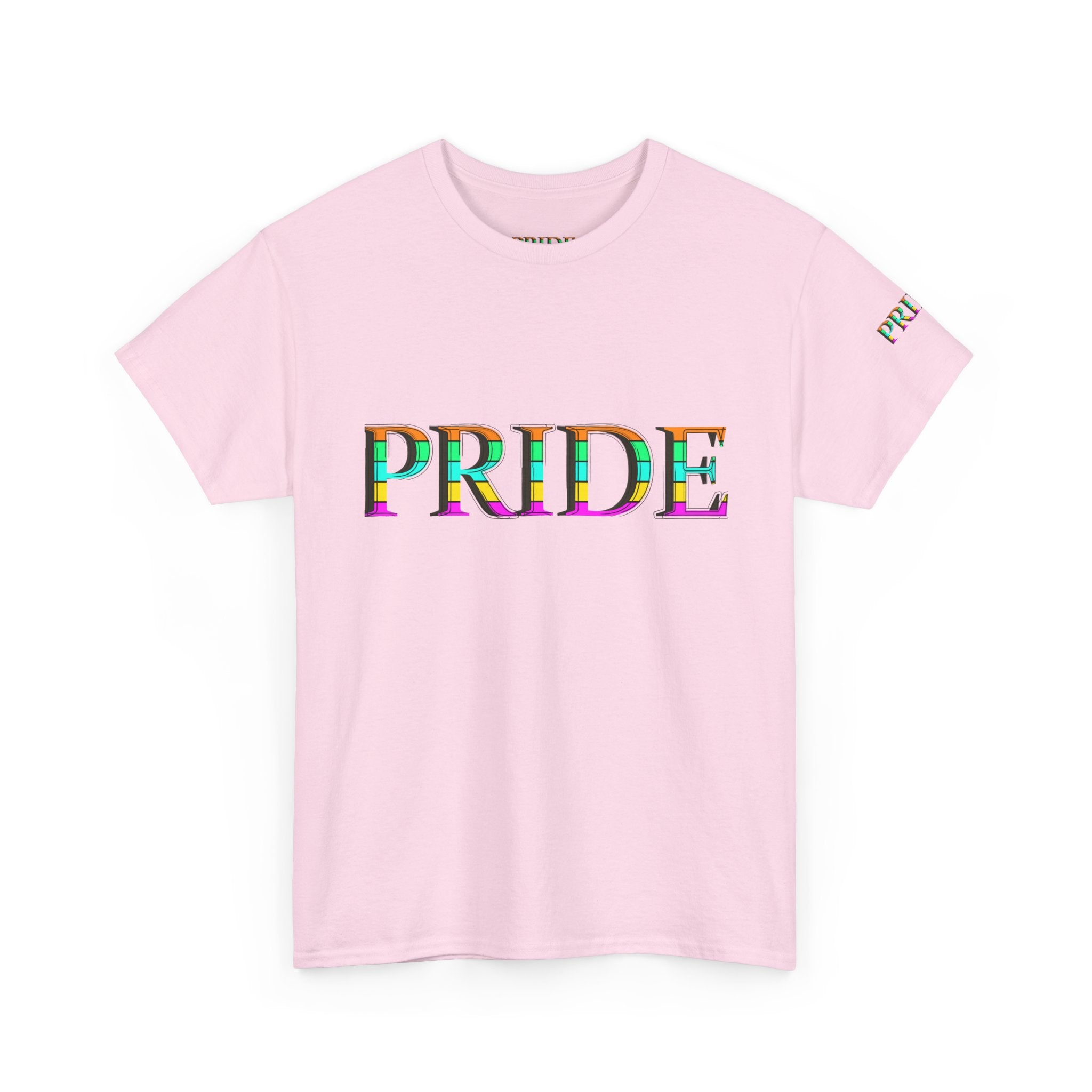 Pride Rainbow Text Tee | LGBTQ+ Pride Shirt