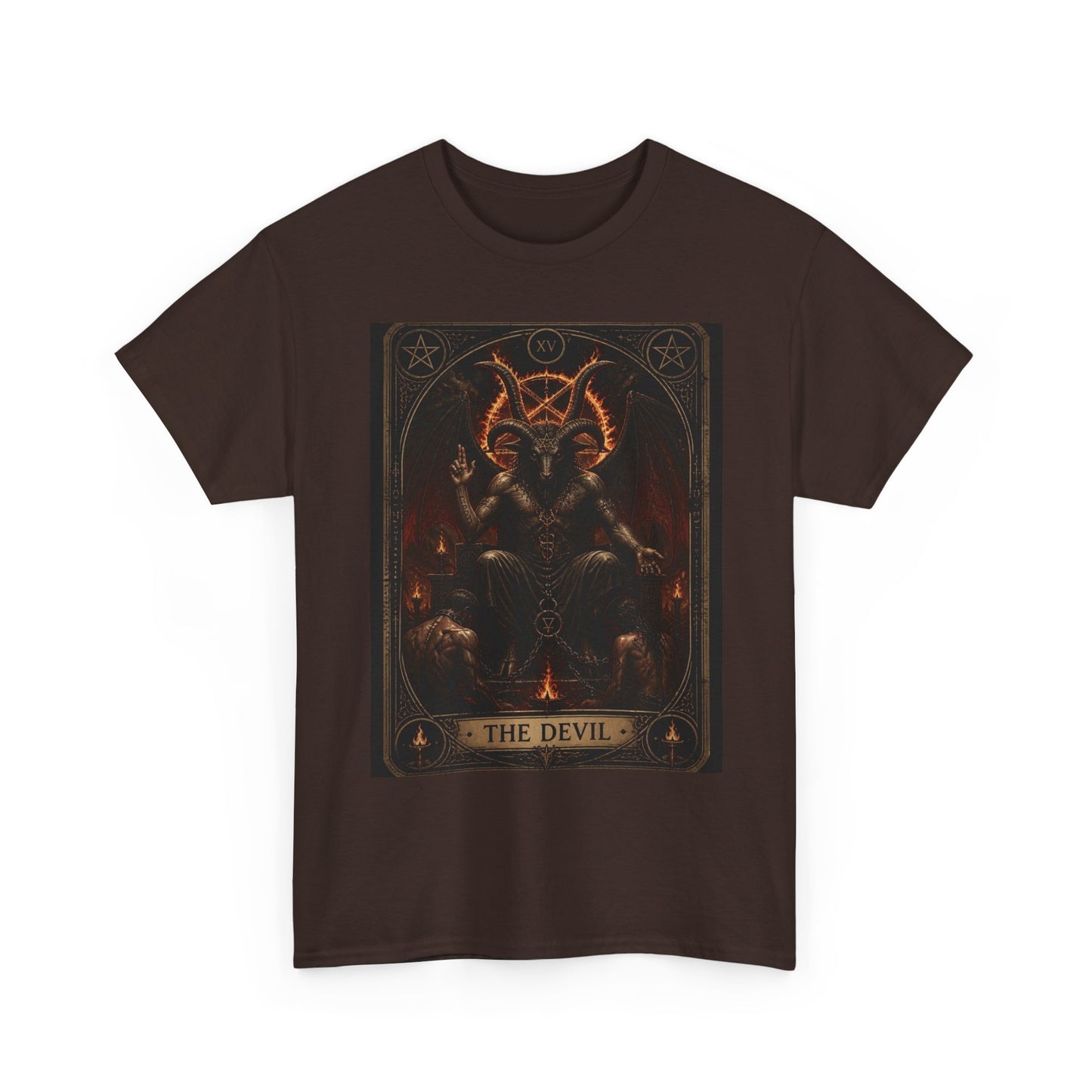 The Devil Tarot T‑Shirt — Occult Gothic Tarot Card Tee
