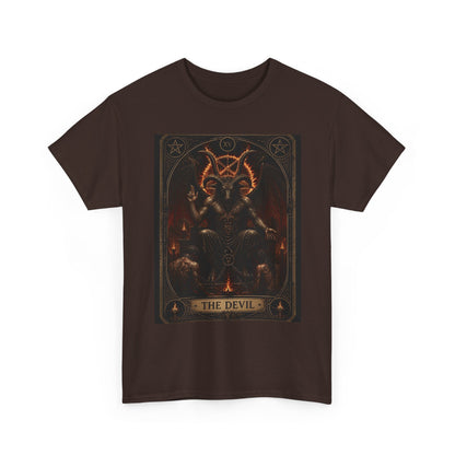 The Devil Tarot T‑Shirt — Occult Gothic Tarot Card Tee