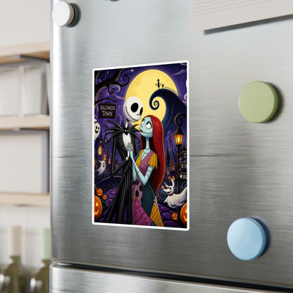 Nightmare Before Christmas Vinyl Decal — Jack & Sally Kiss-Cut Sticker