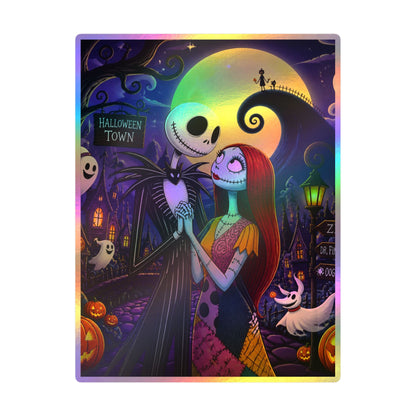 Nightmare Before Christmas Vinyl Decal — Jack & Sally Kiss-Cut Sticker