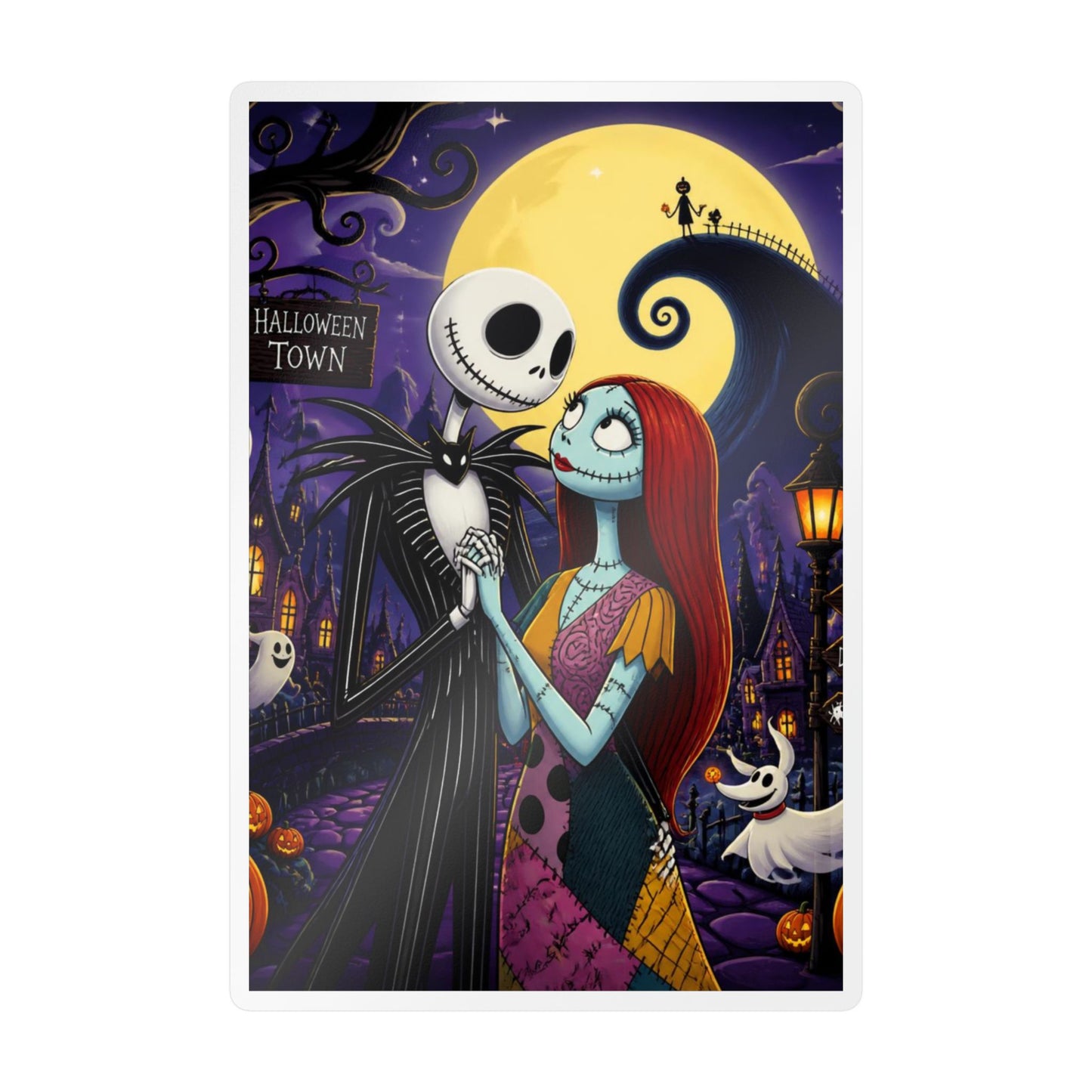 Nightmare Before Christmas Vinyl Decal — Jack & Sally Kiss-Cut Sticker