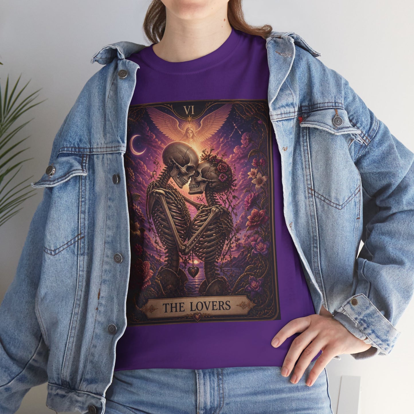 Tarot 'The Lovers' Skeleton Kiss Tee